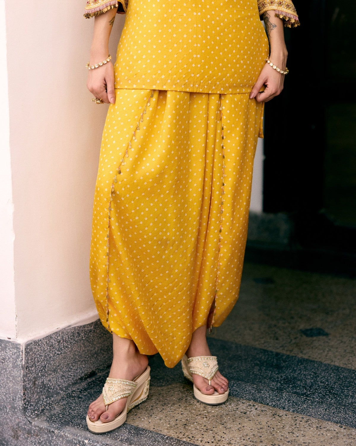 Genda Bandhani Co-ord