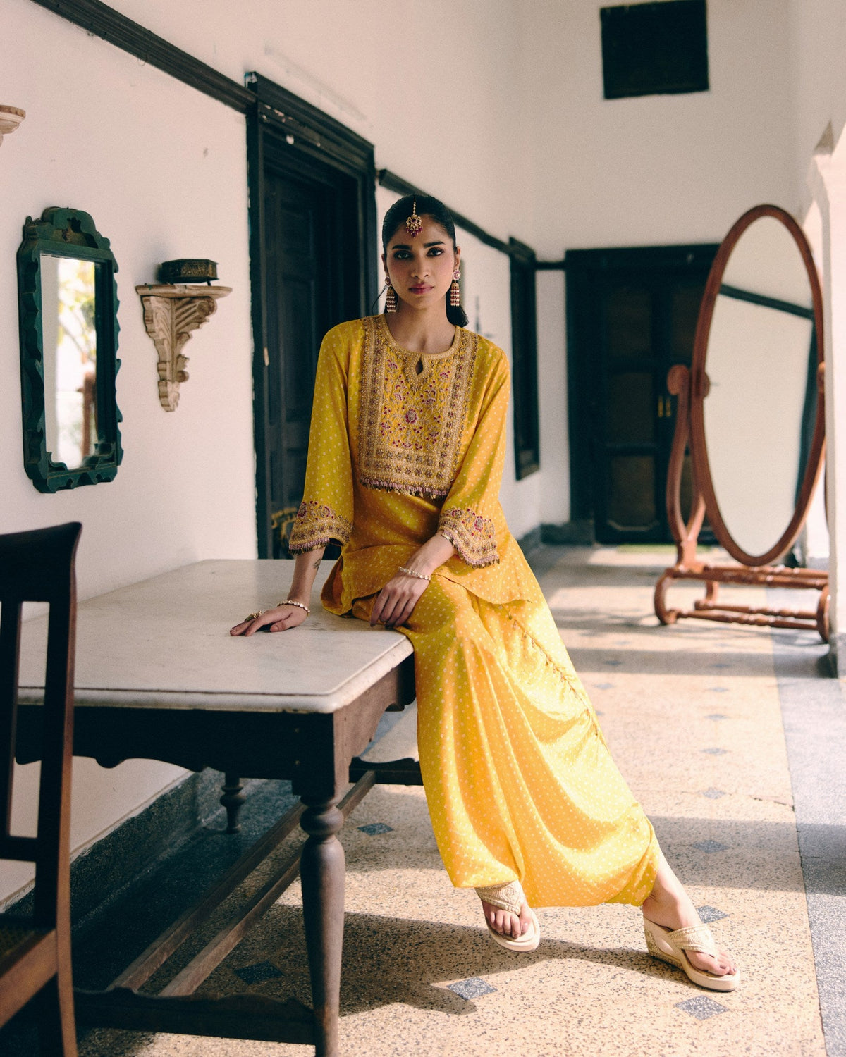 Genda Bandhani Co-ord