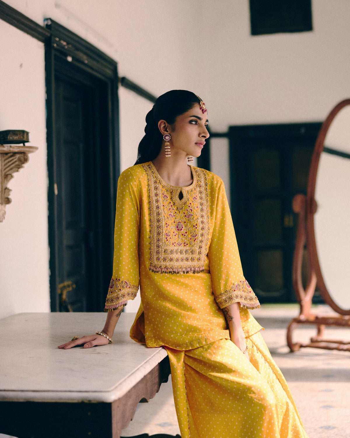 Genda Bandhani Co-ord