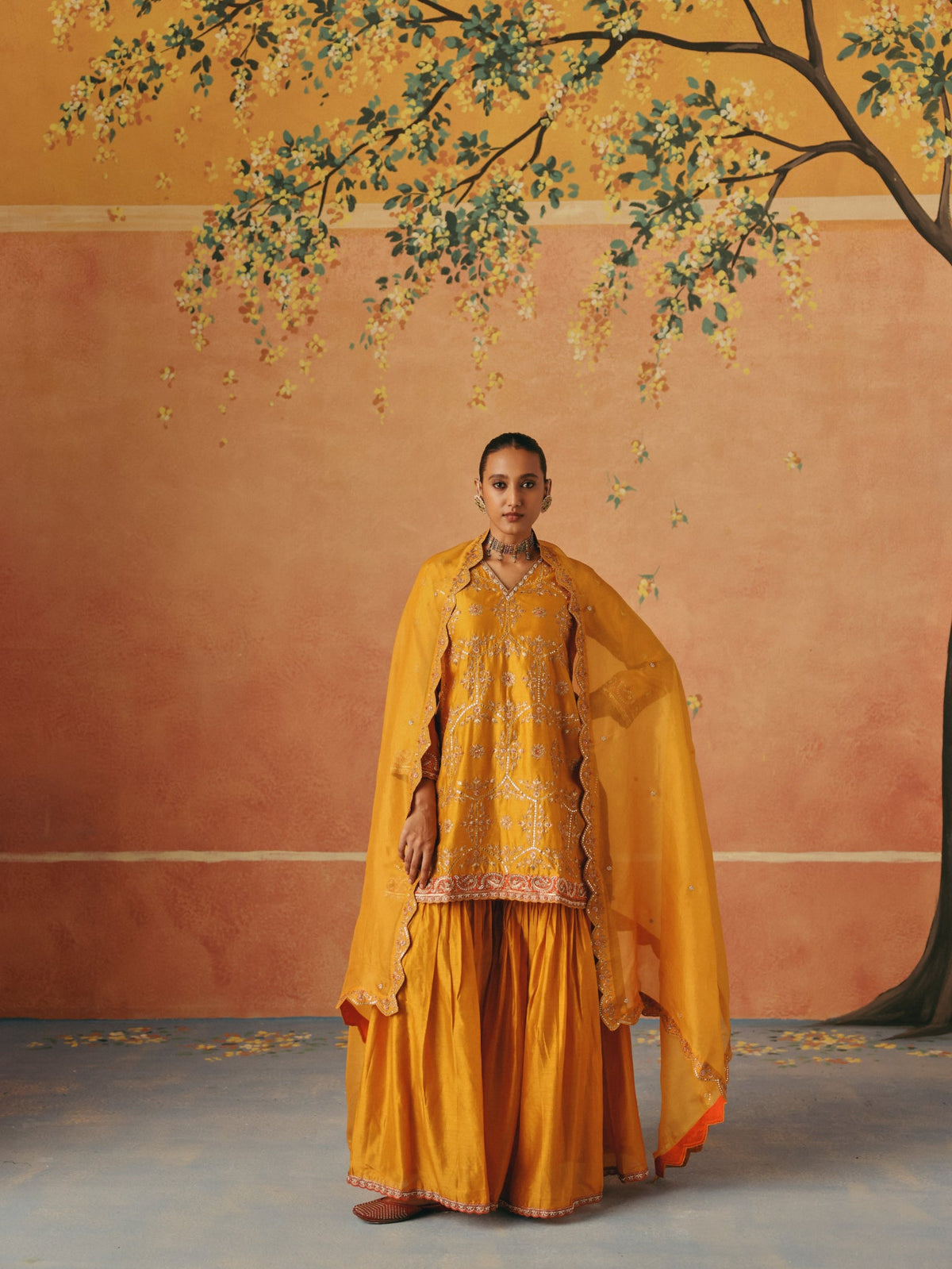 Marigold Sharara Set