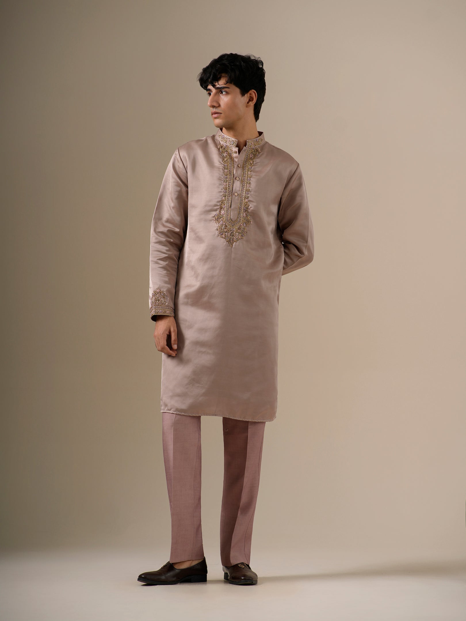 Mehfil Mauve Kurta Set