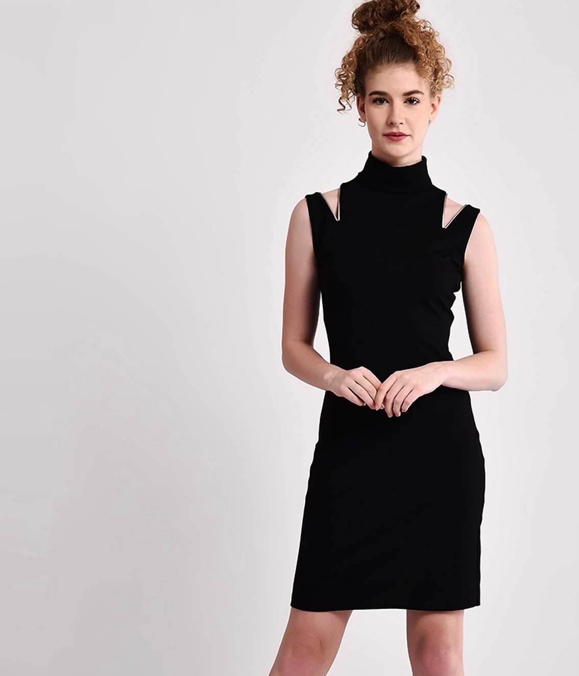 Cozy Turtleneck Bodycon LBD