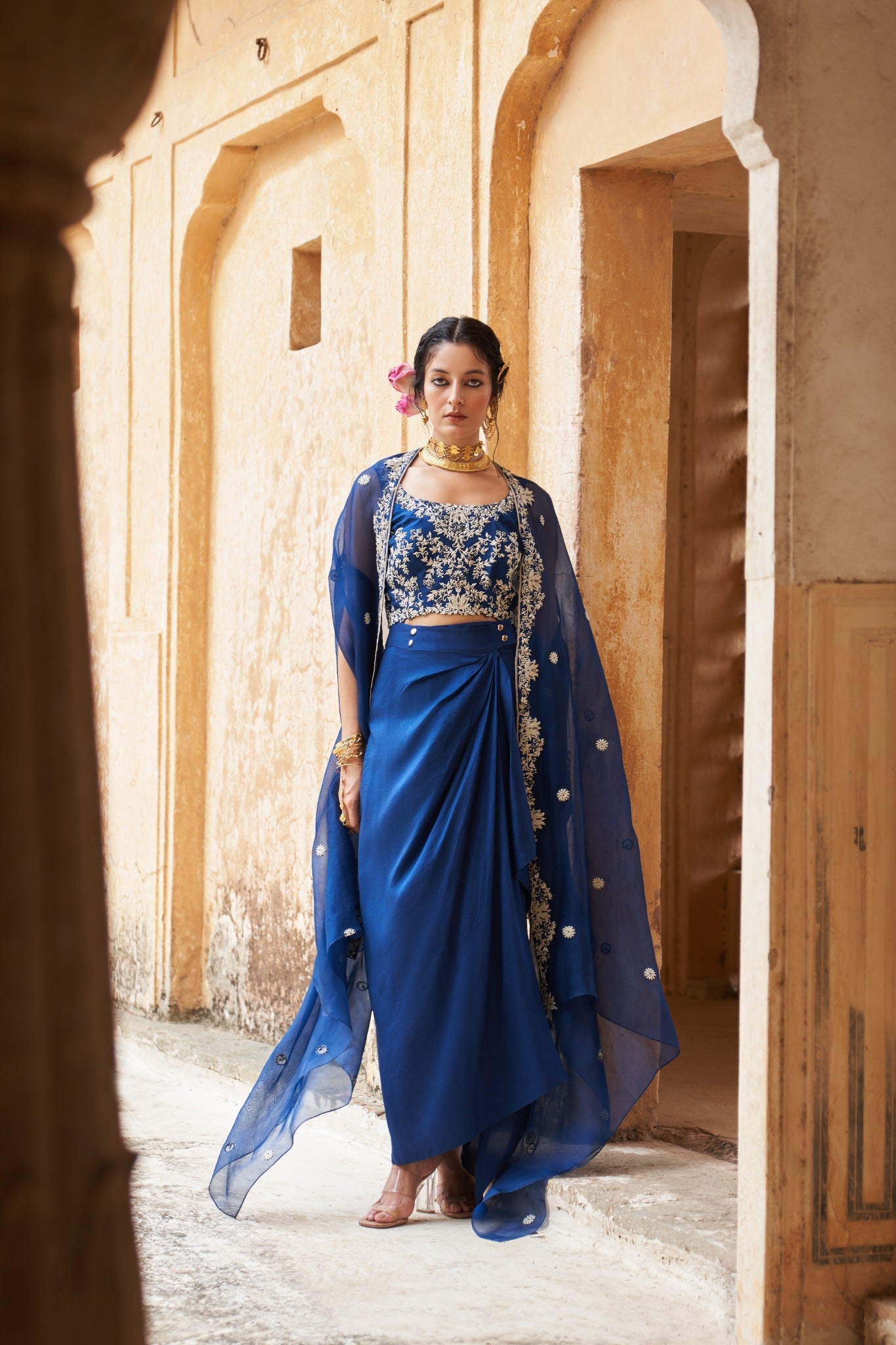 Neelkamal cape set