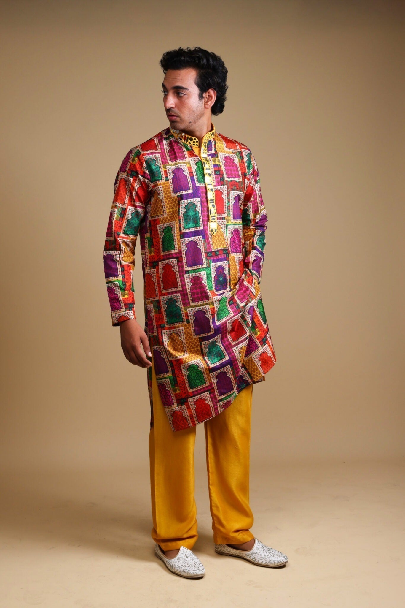 Mirror Work Kurta with Matching pyjama