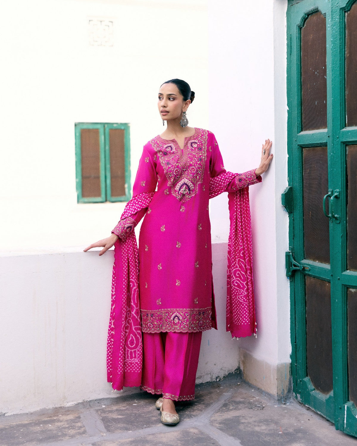 A Peacock in Bloom Kurta Set