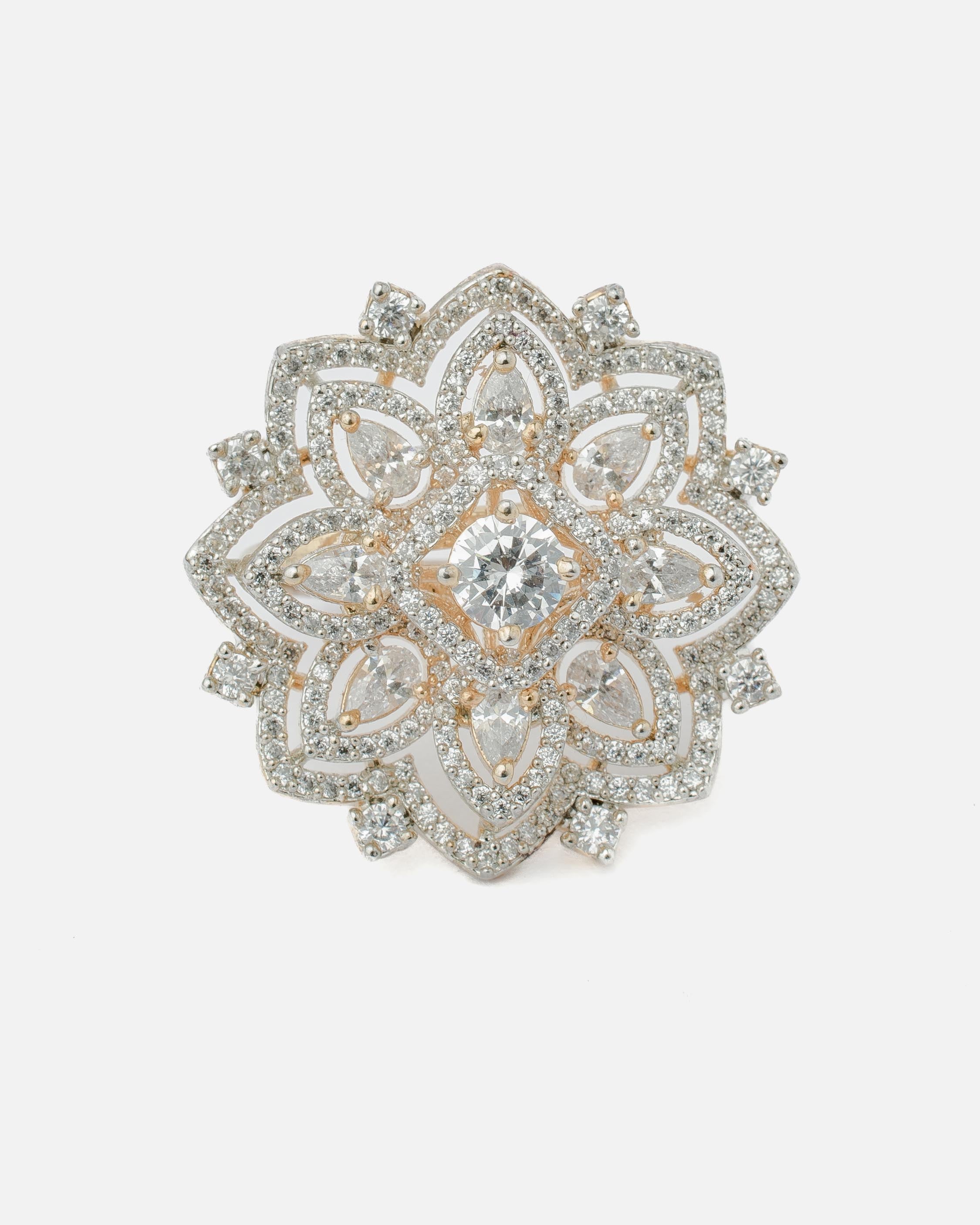 vivinia BY VIDHI MEHRA Zia 2.0  Womens Zircon Ring