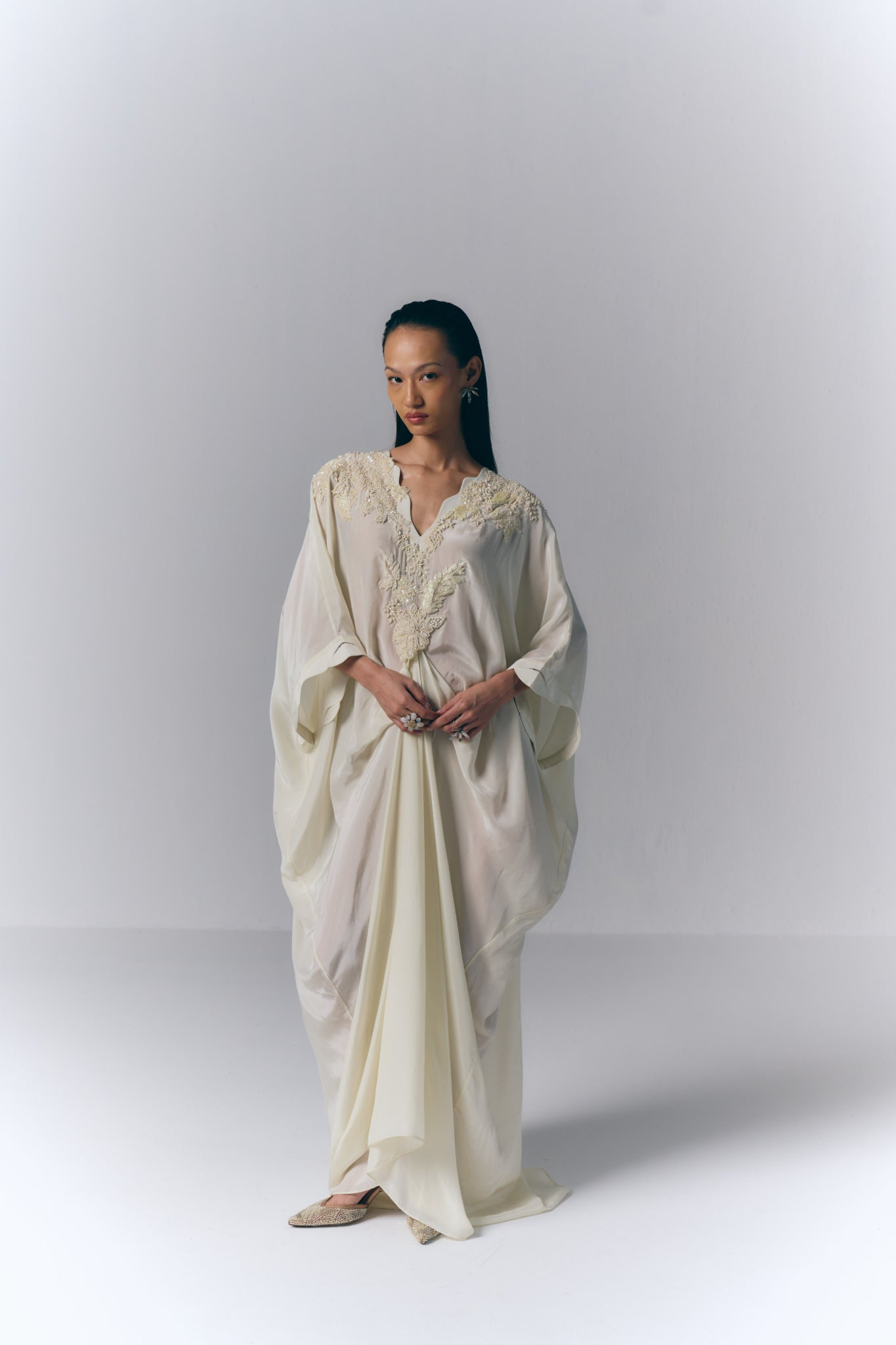 Ivory Whisper Kaftan