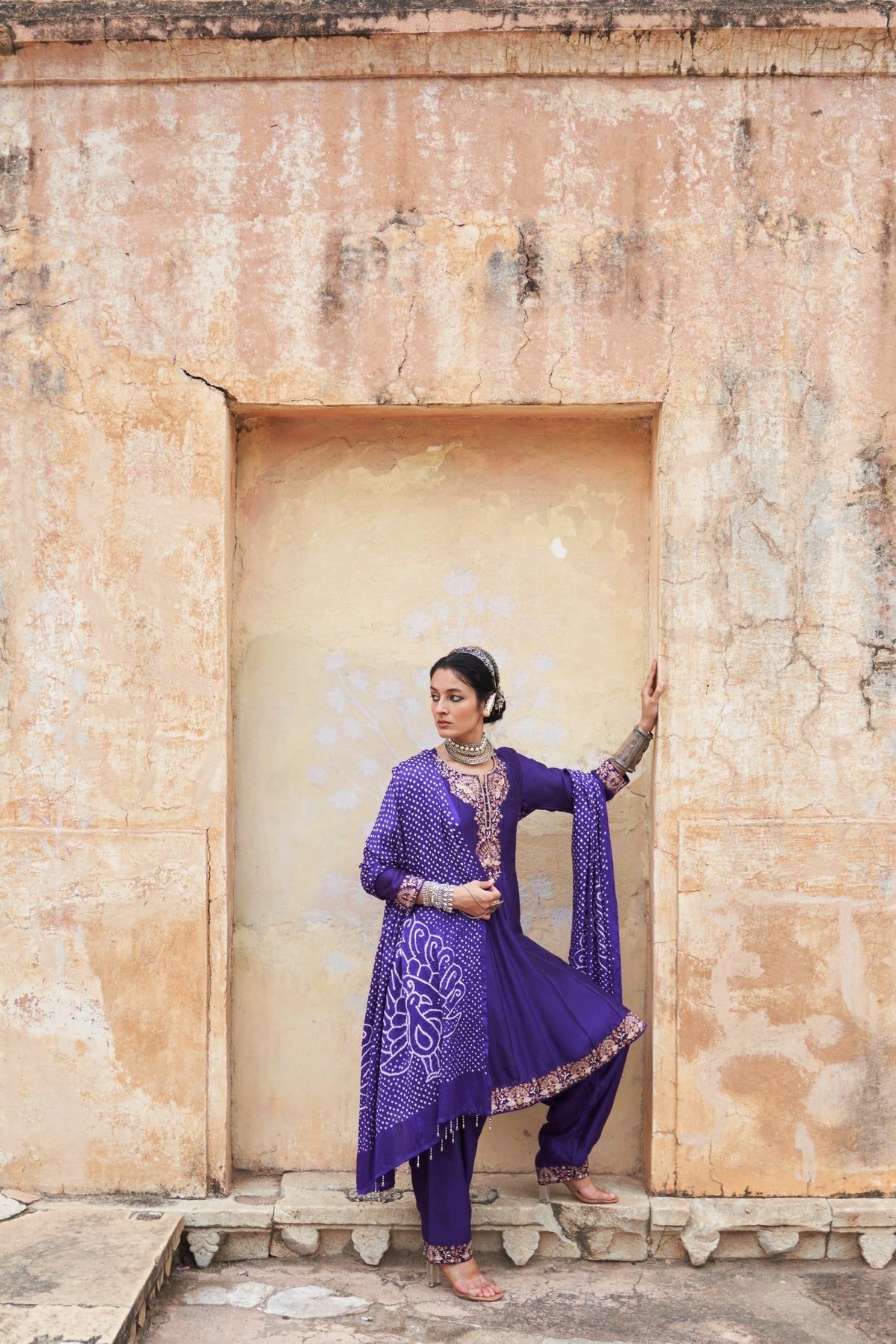 Mor kalidaar short anarkali