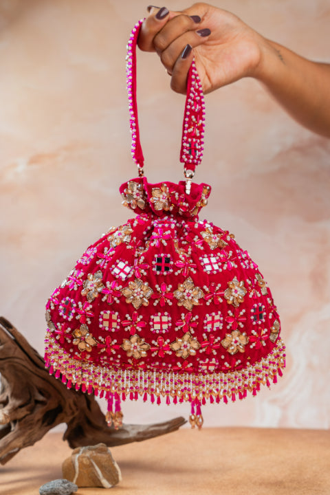 Floral Trellis Fuchsia