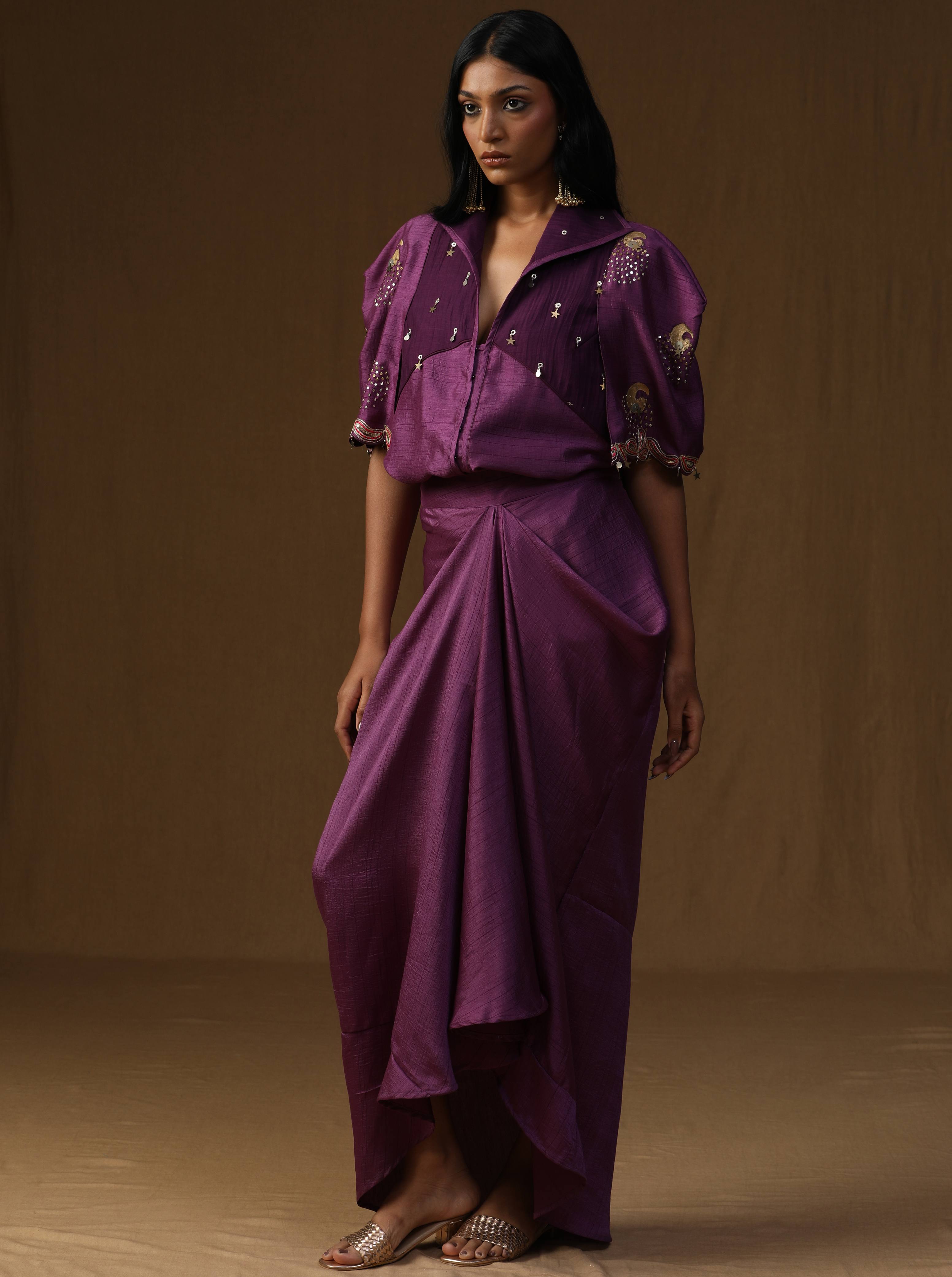 Rangadevi Jamuni � Draped Skirt Set