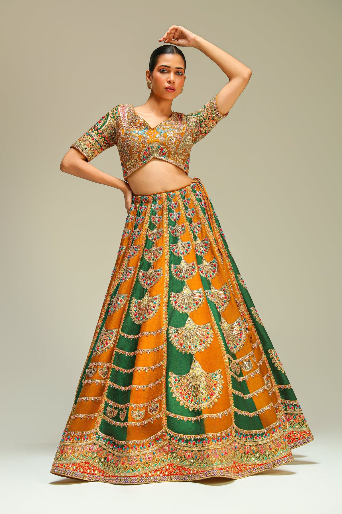 Rang Mahal Embroidered Lehenga Set