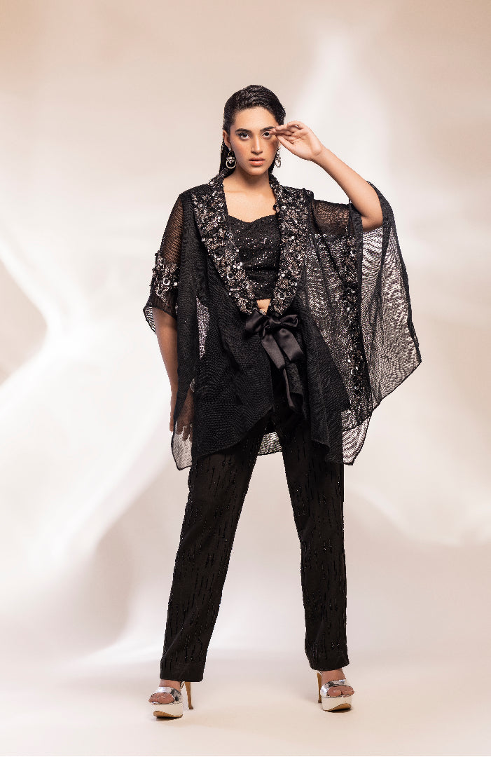 fusion kaftan jacket and trousers