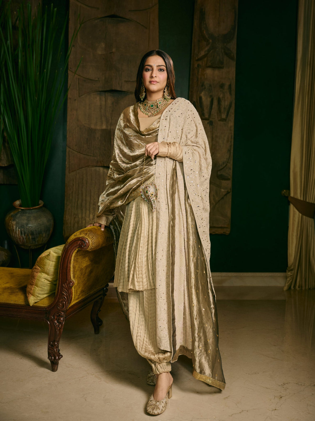 Sonam Kapoor in Swarnima Anarkali Set