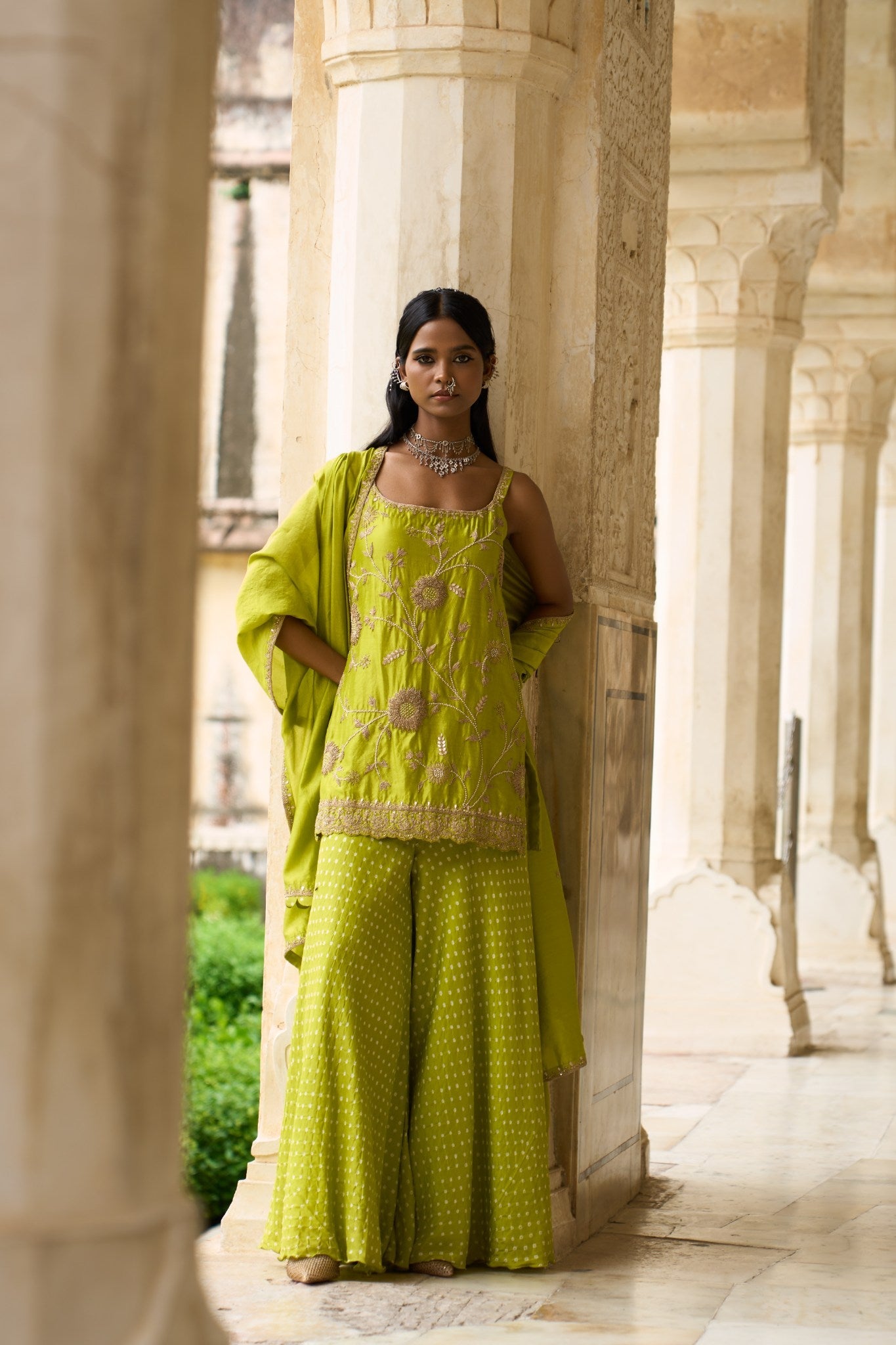 Strappy sunflower sharara