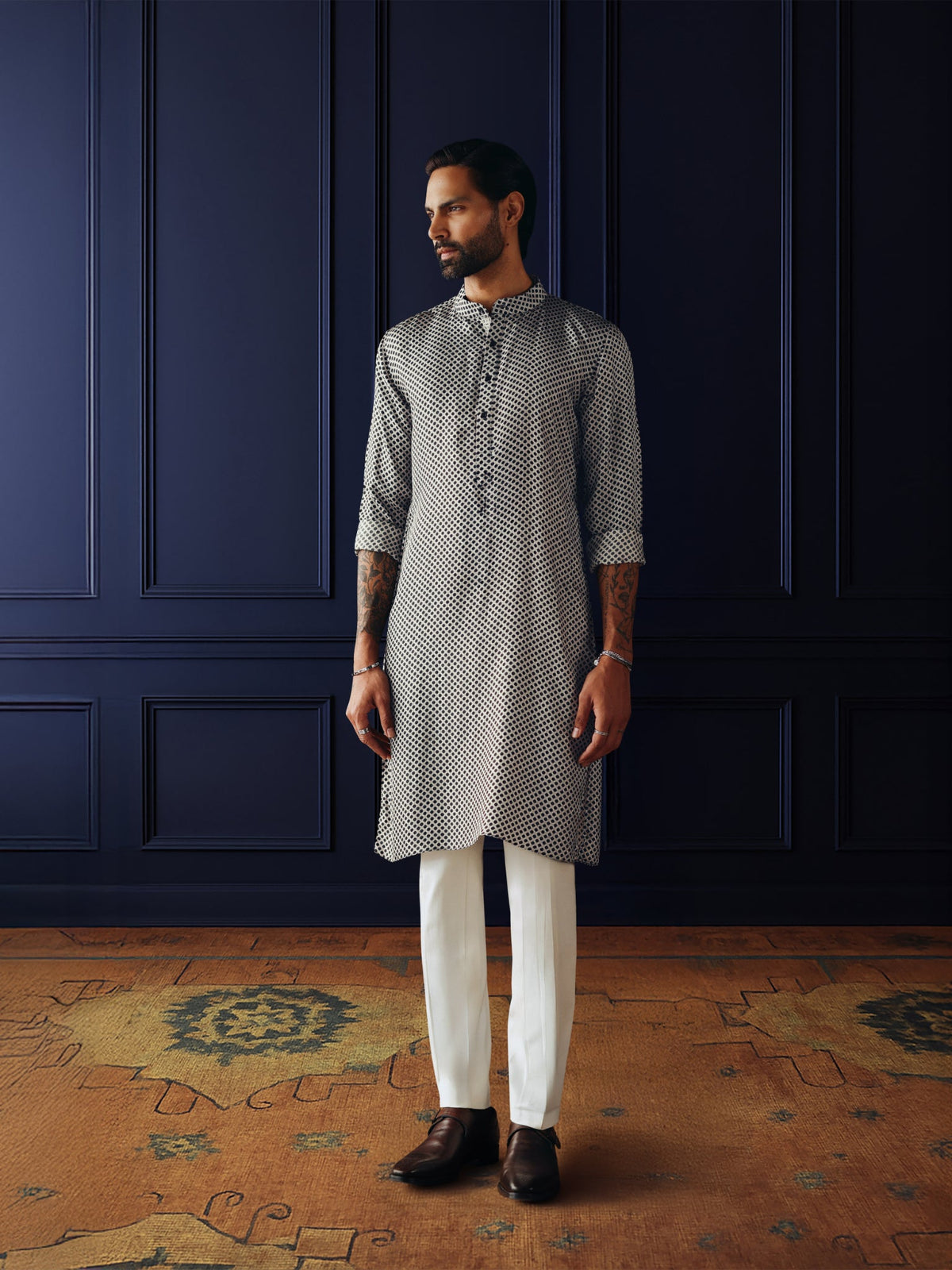 IVORY PRISM CLASSIC KURTA
