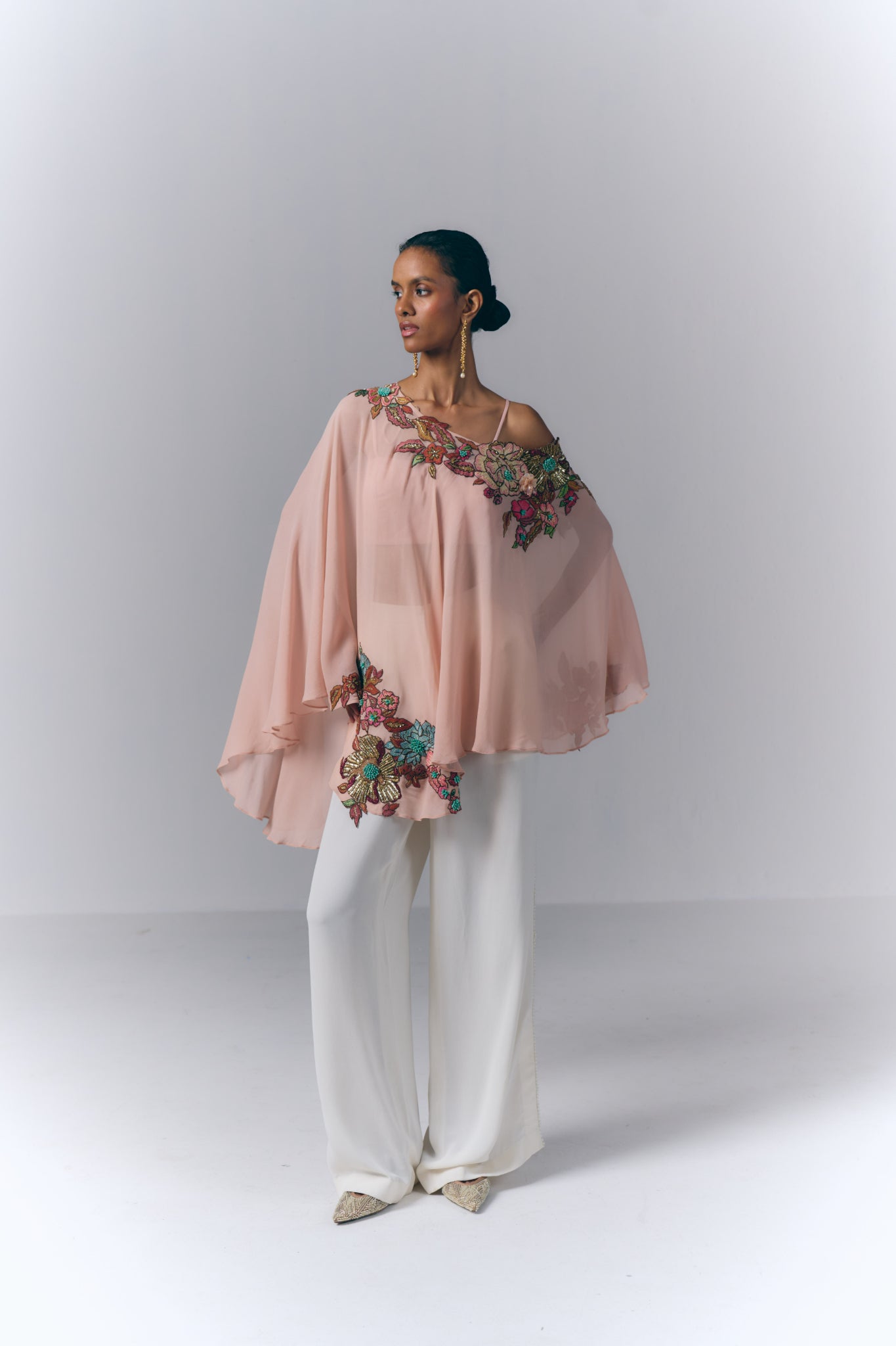Peach Petal Kaftan Set