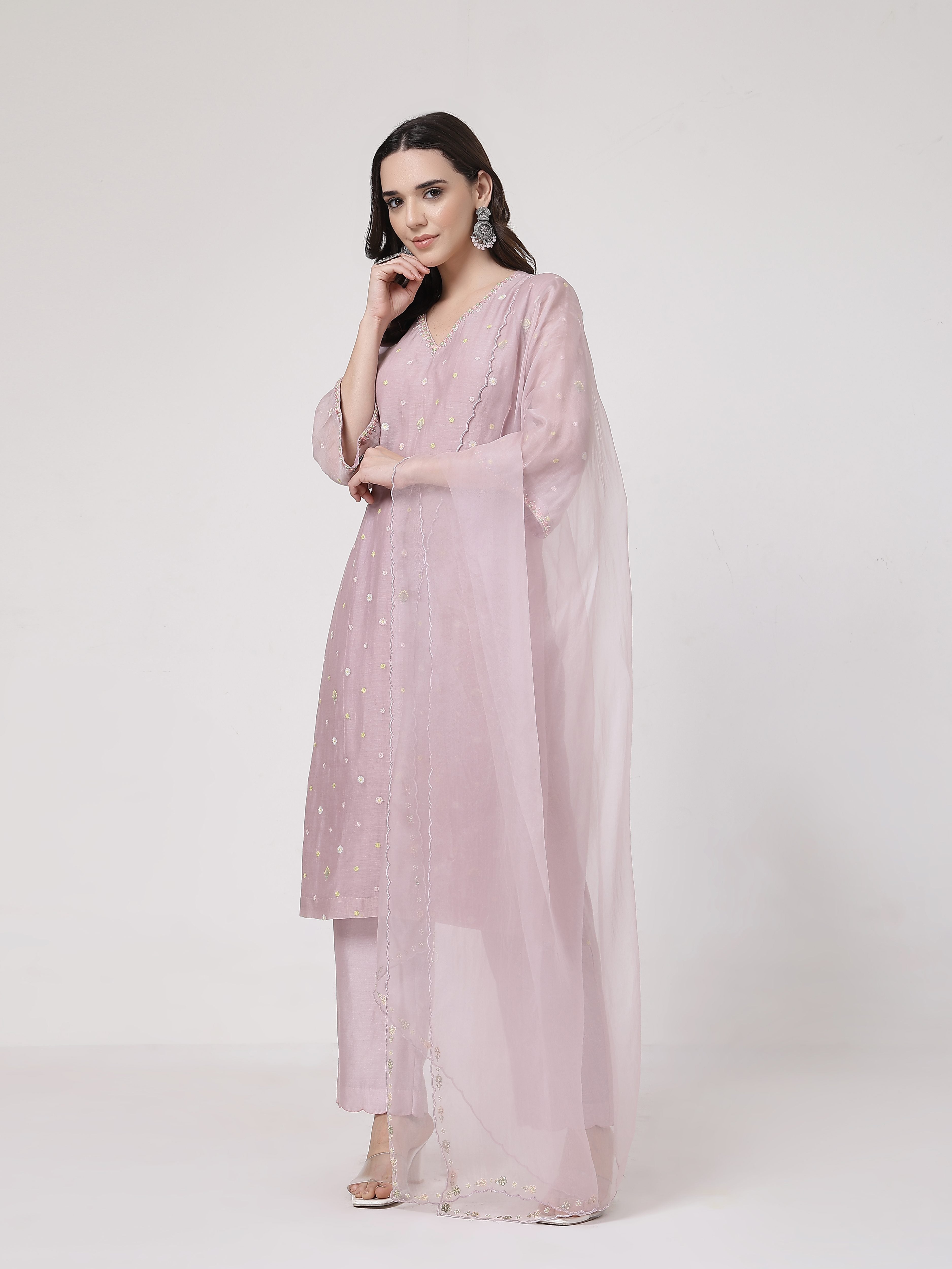 Kamal V Neck Set