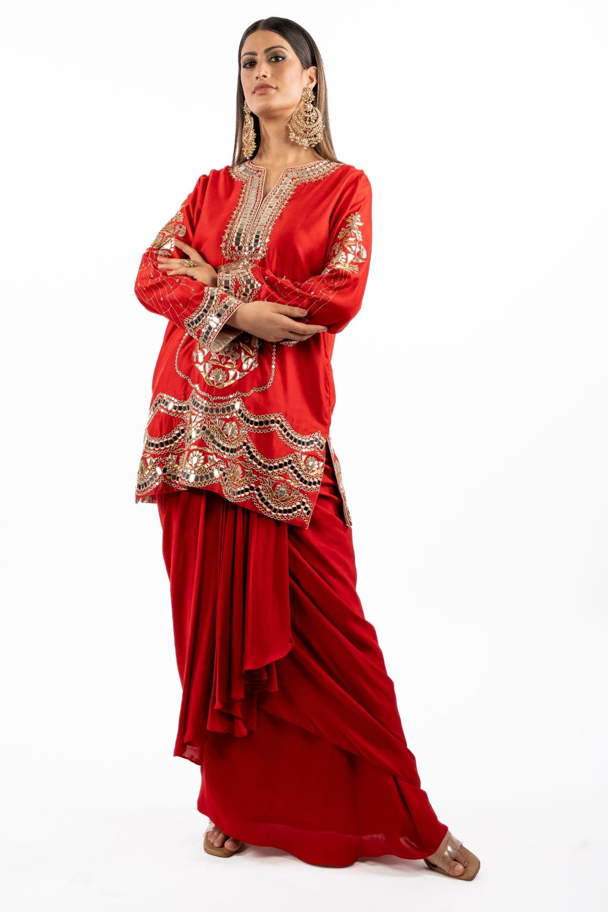 Royal Sindoori Heritage Sharara Set