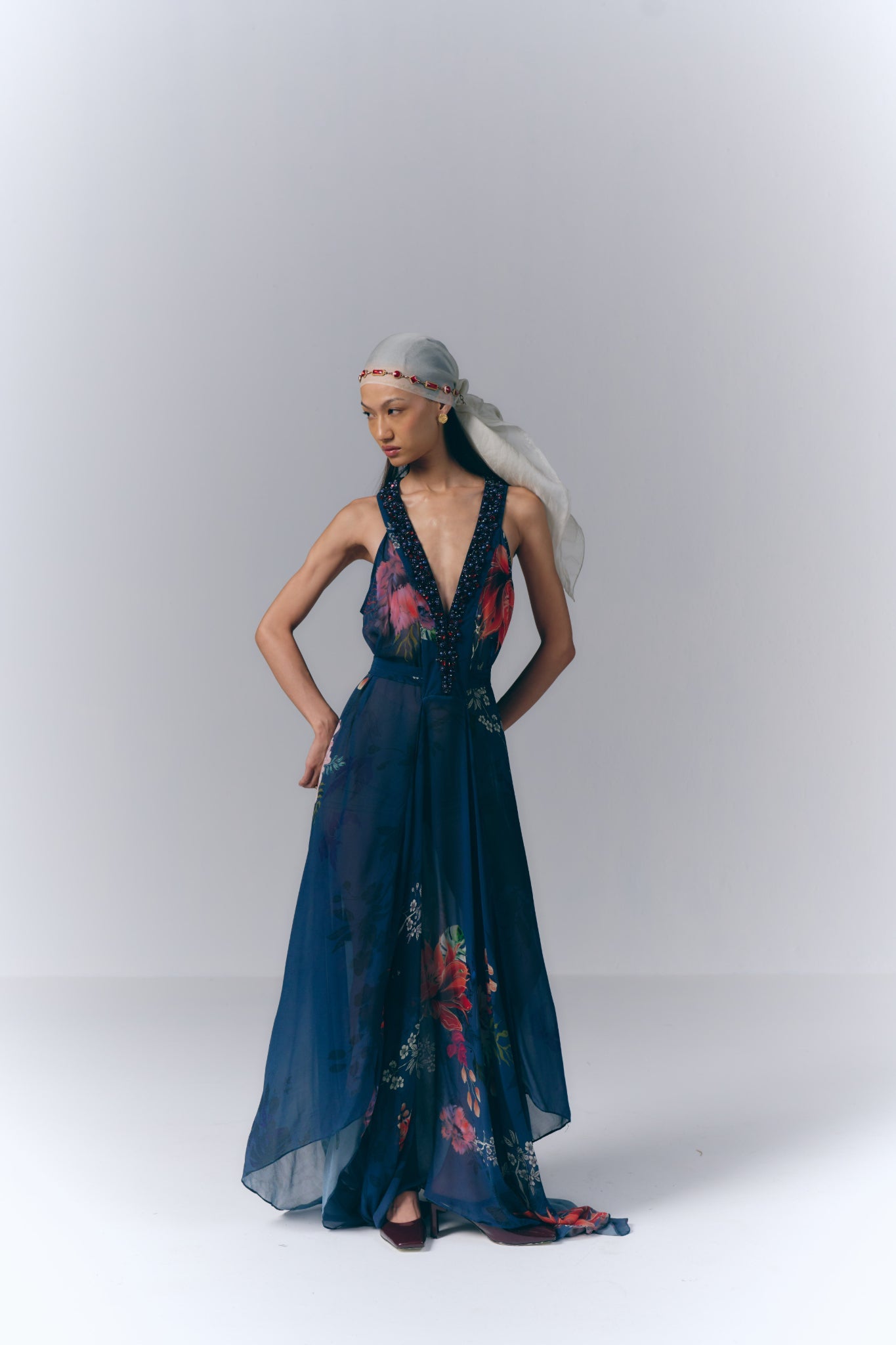 Midnight Floral Dress