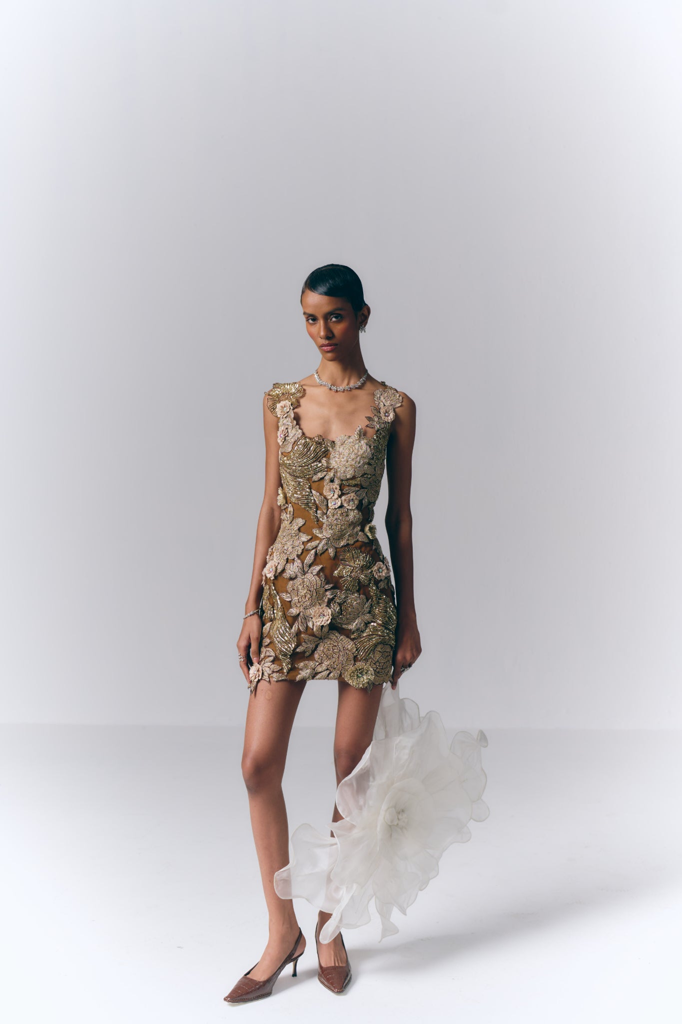 Mettalic Mini Dress