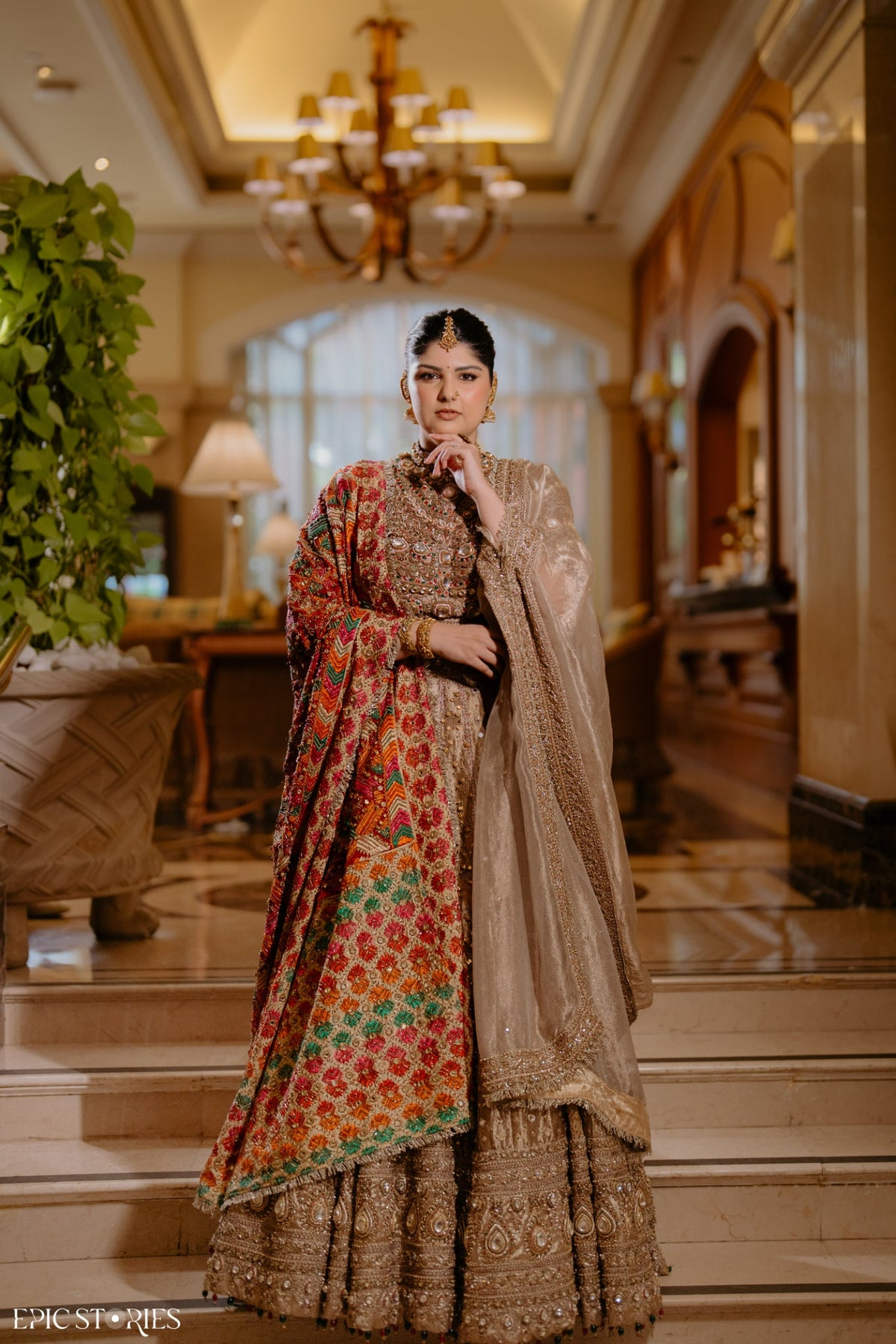Anshula in Swarnali Bridal Lehenga Set