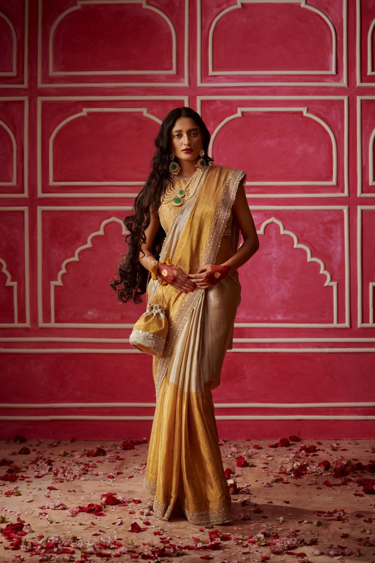 sona chandi  saree
