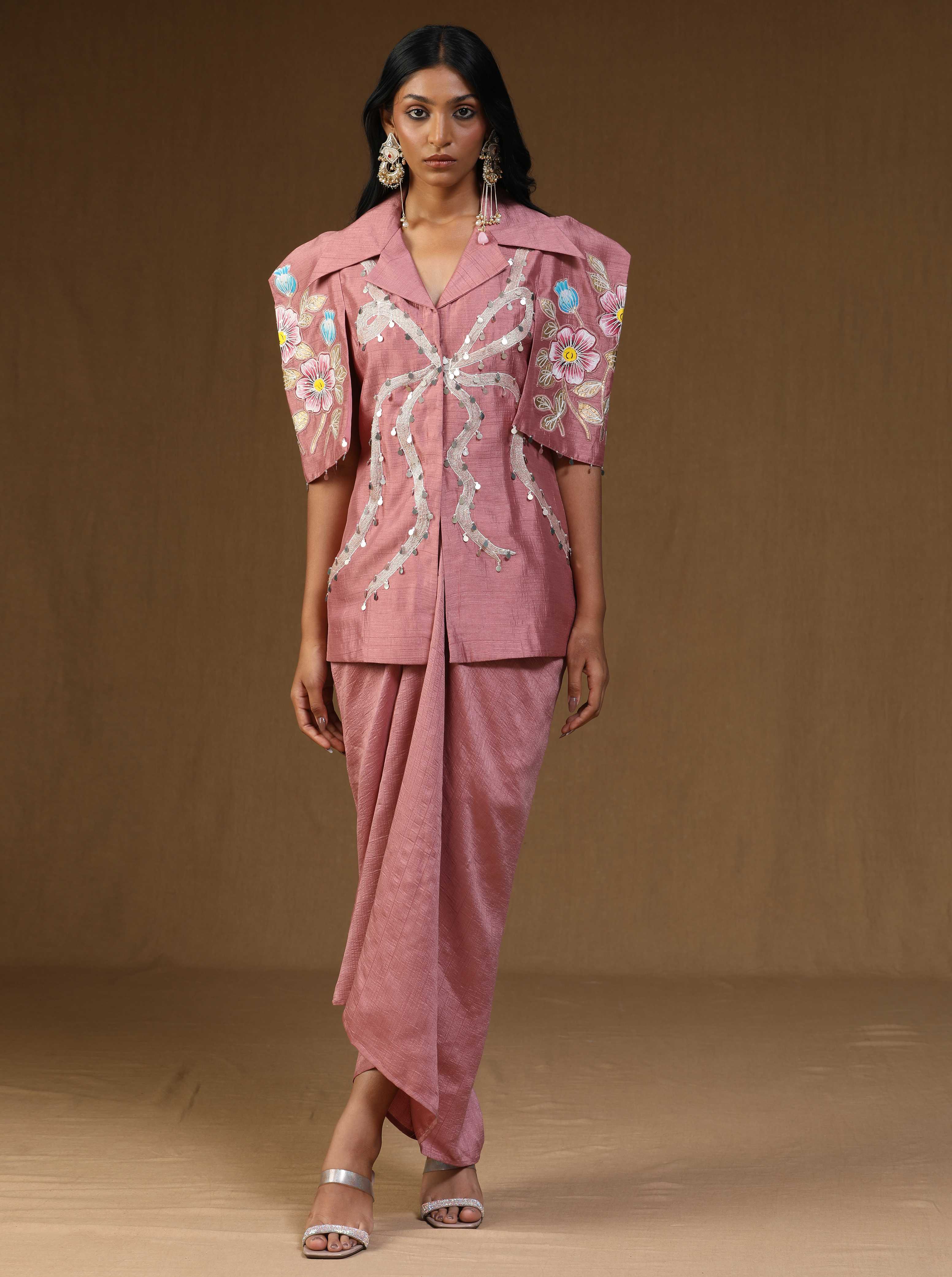 Chandrika � Komal Gulabi Indo-Western Set