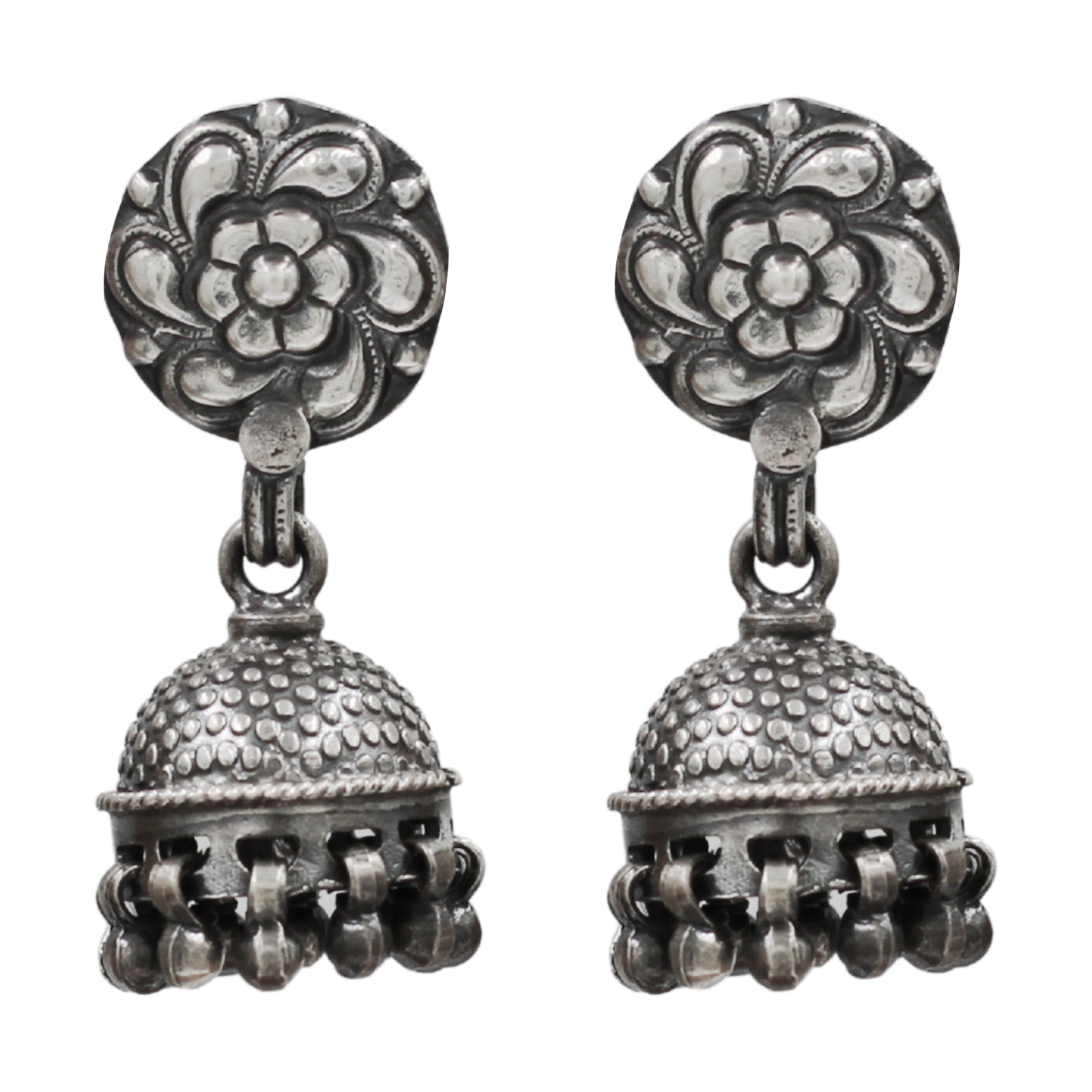 Sangeeta Boochra Traditional Floral Jhumka Earrings