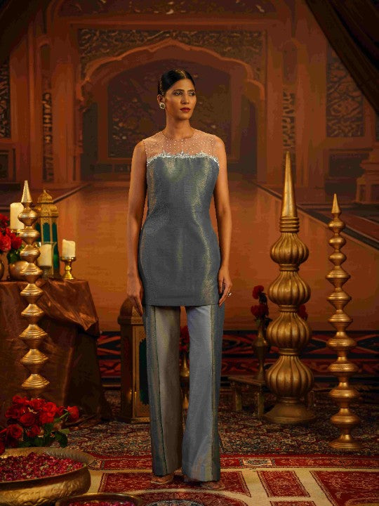 dual tone of grey Coord Set - image 1