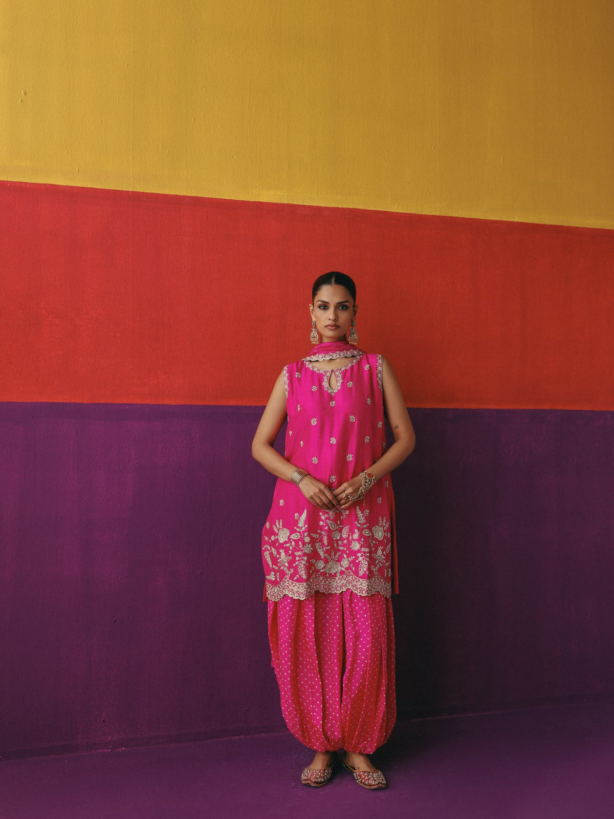 Rani Gulab Balloon Pant Set