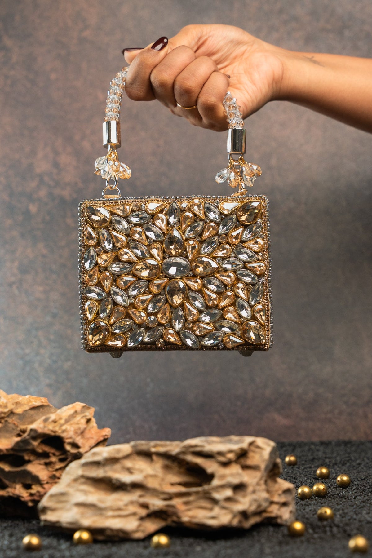 Diamond Casket Silver Gold Mini