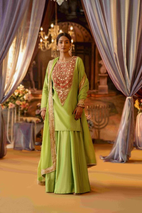 lime Green Sharara Set - image 1