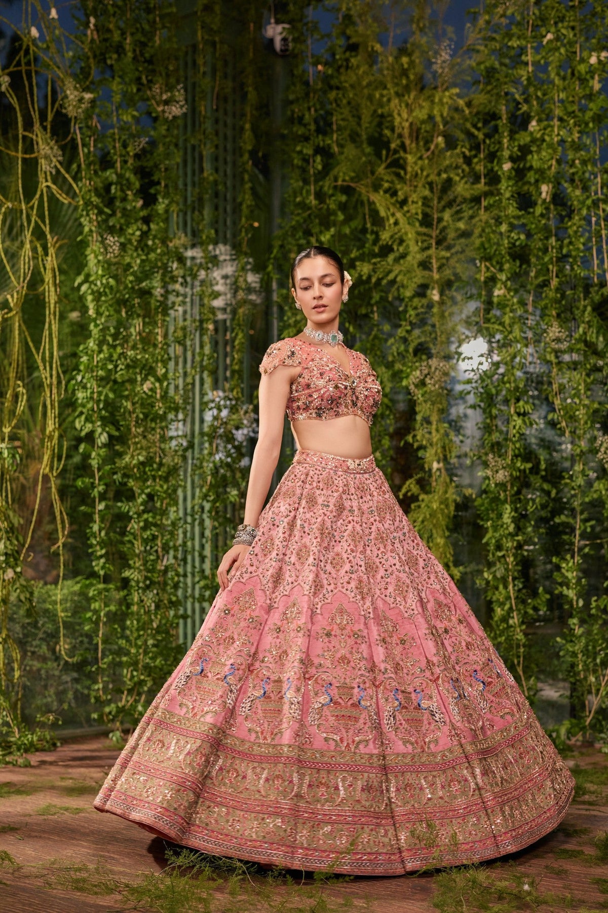 Mayurvan- The Enchanted Garden Lehenga