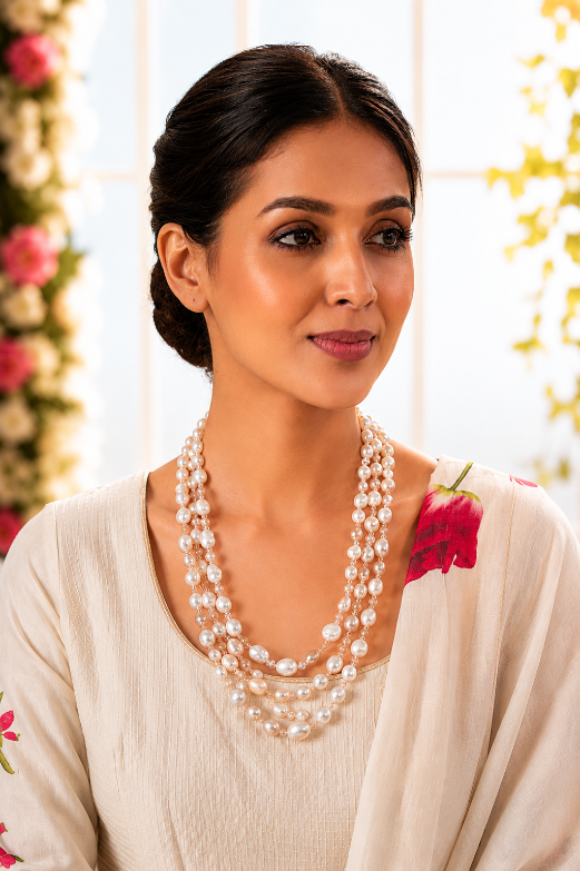 Baroque Pearl Layered Necklace