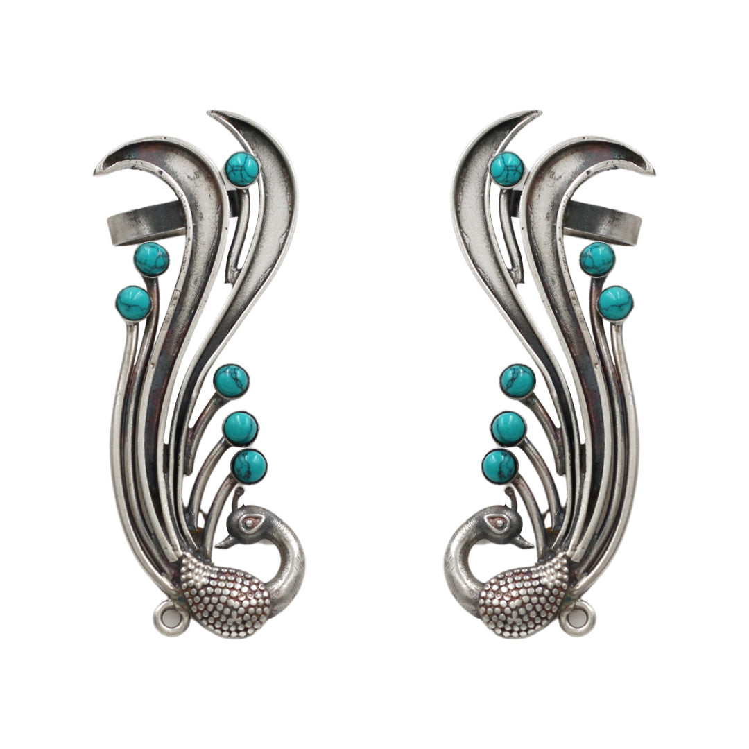 Sangeeta Boochra Turquoise Accent Silver Earrings
