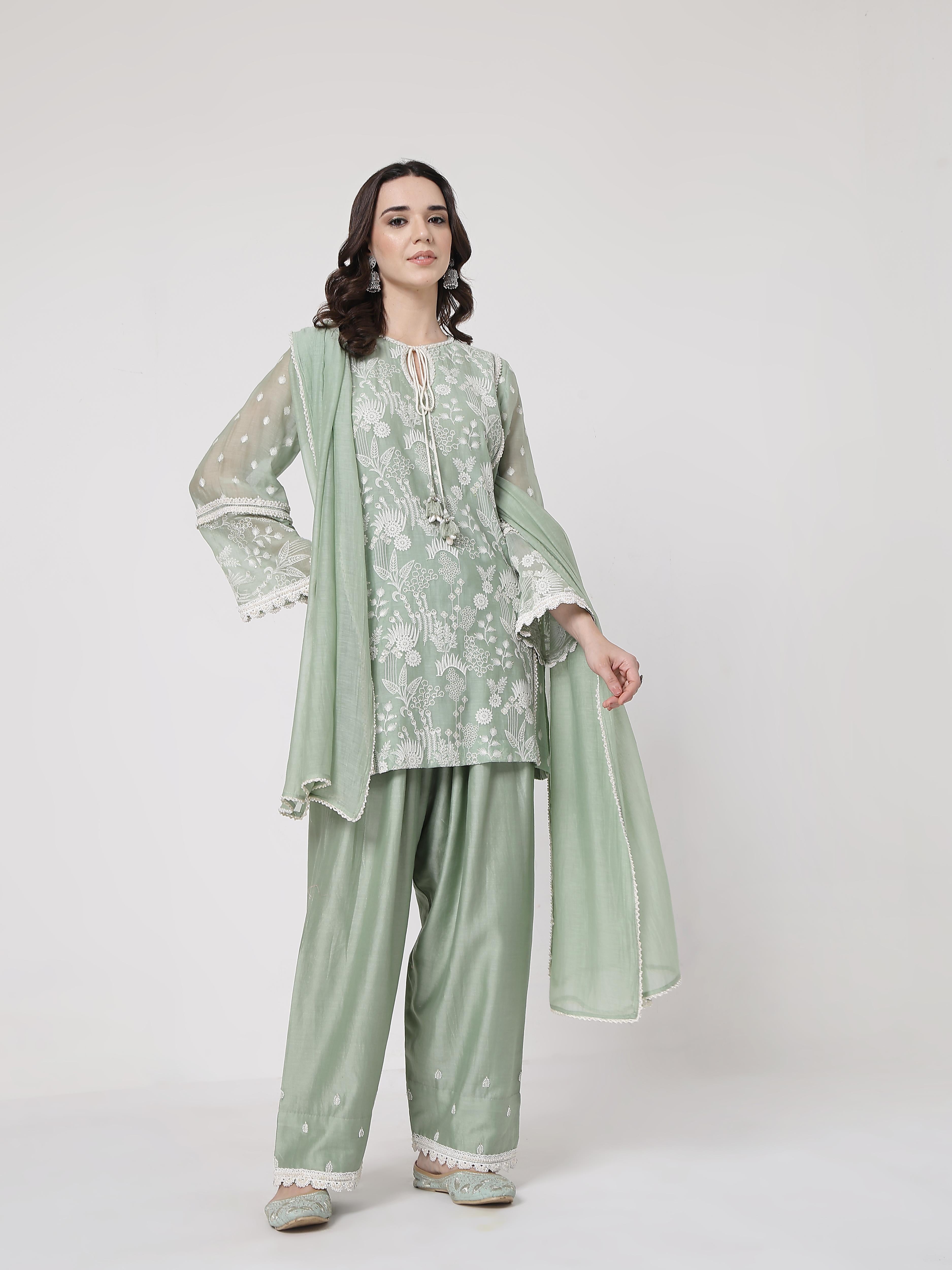 Sage Green Lace Set