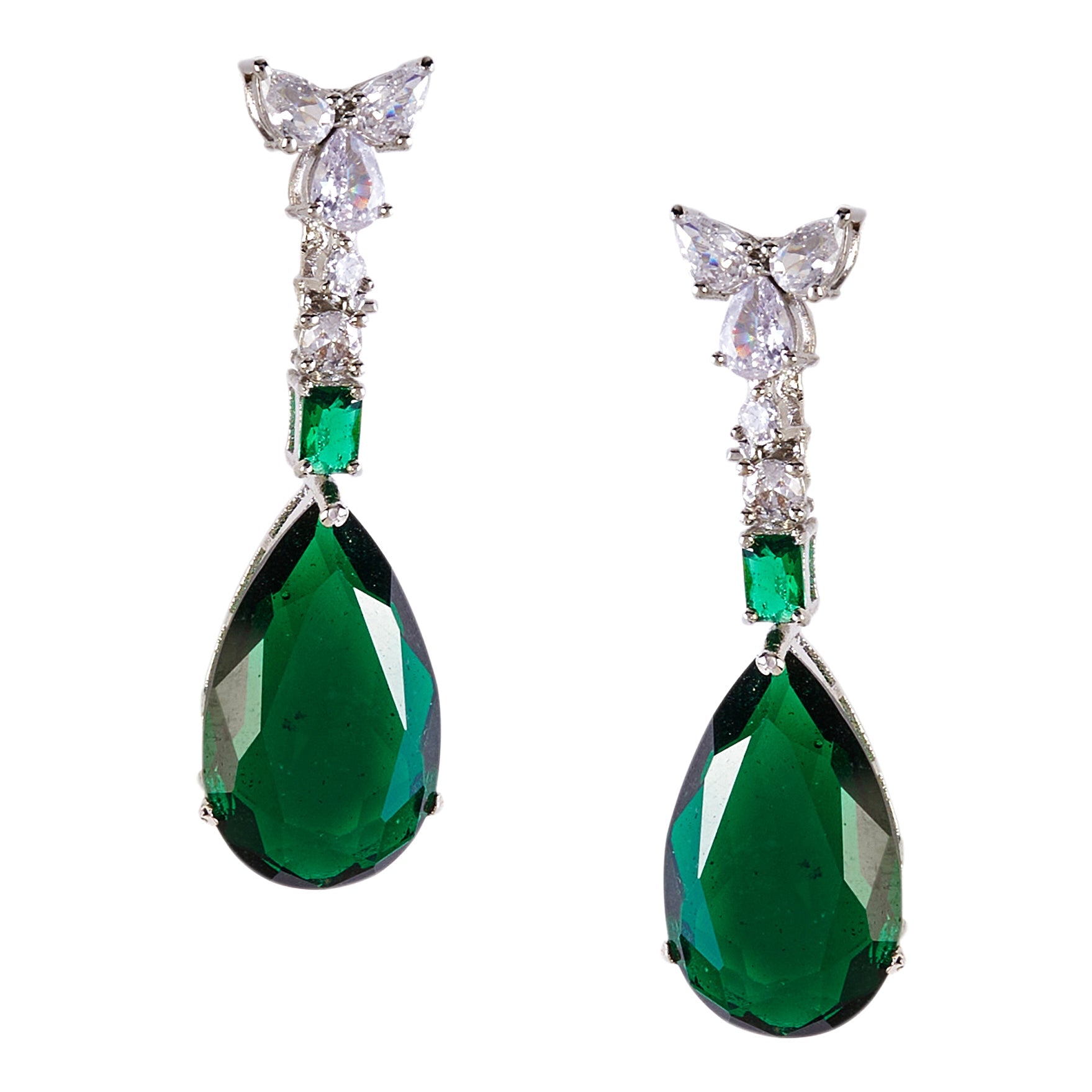 Emerald Radiance Statement Necklace Set
