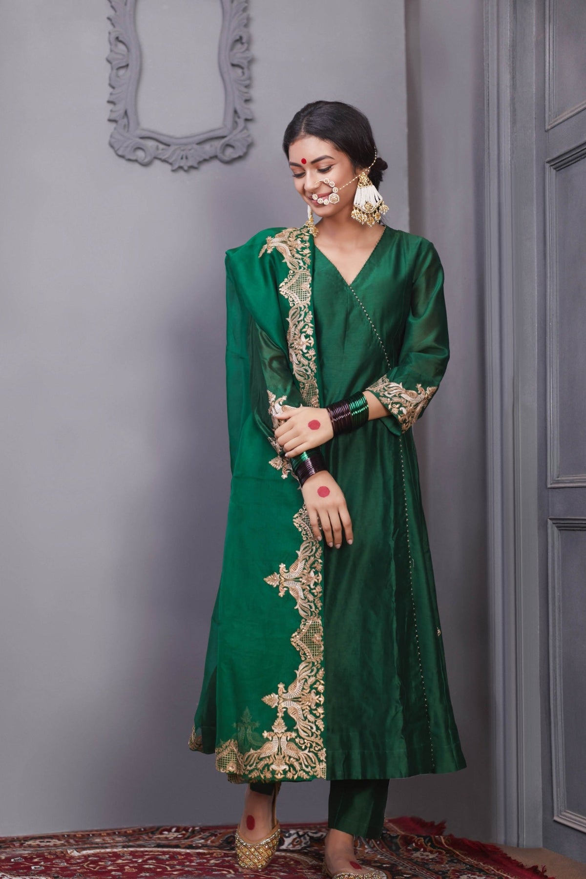 Peacock Angrakha set