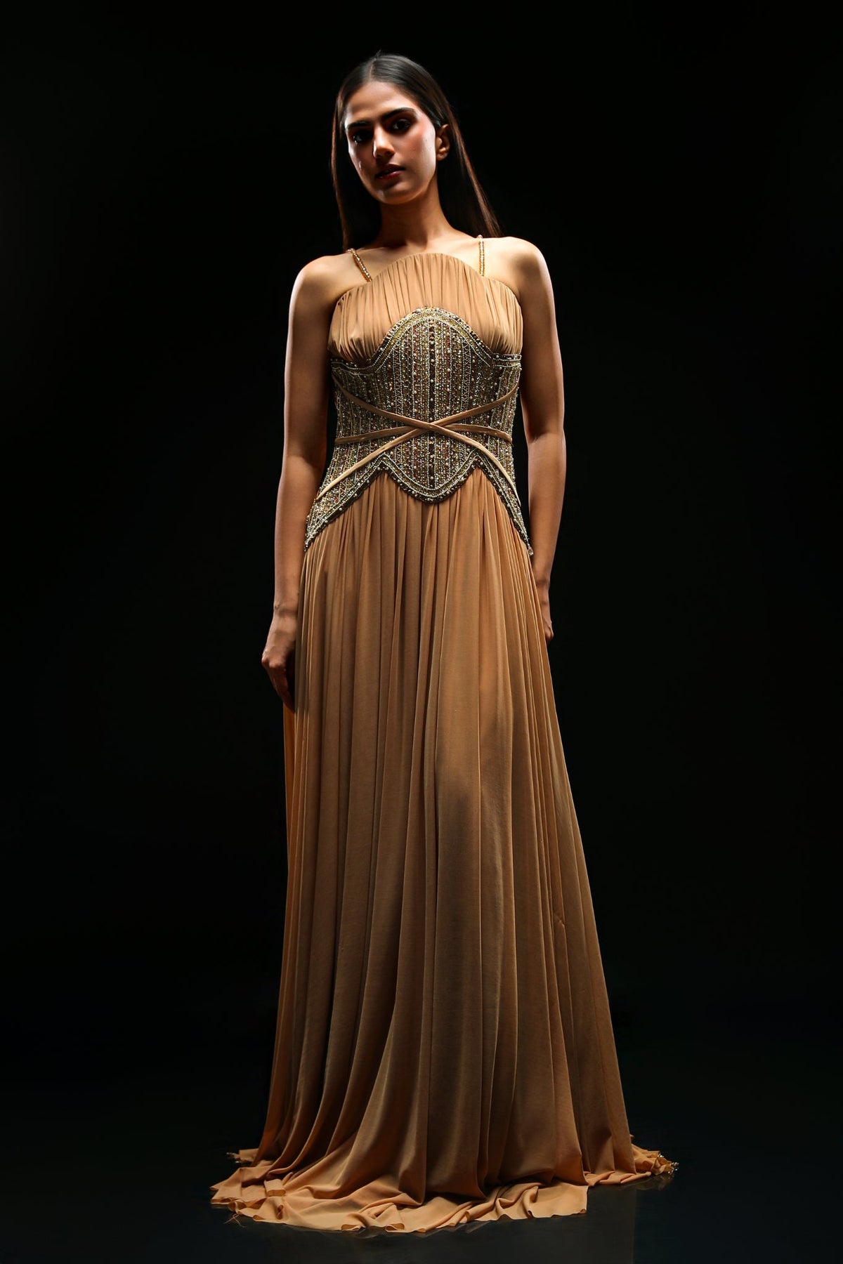 golden-embellished-lycra-gown