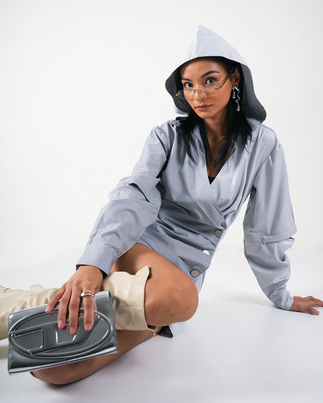 Linea Wrap Shirt Dress