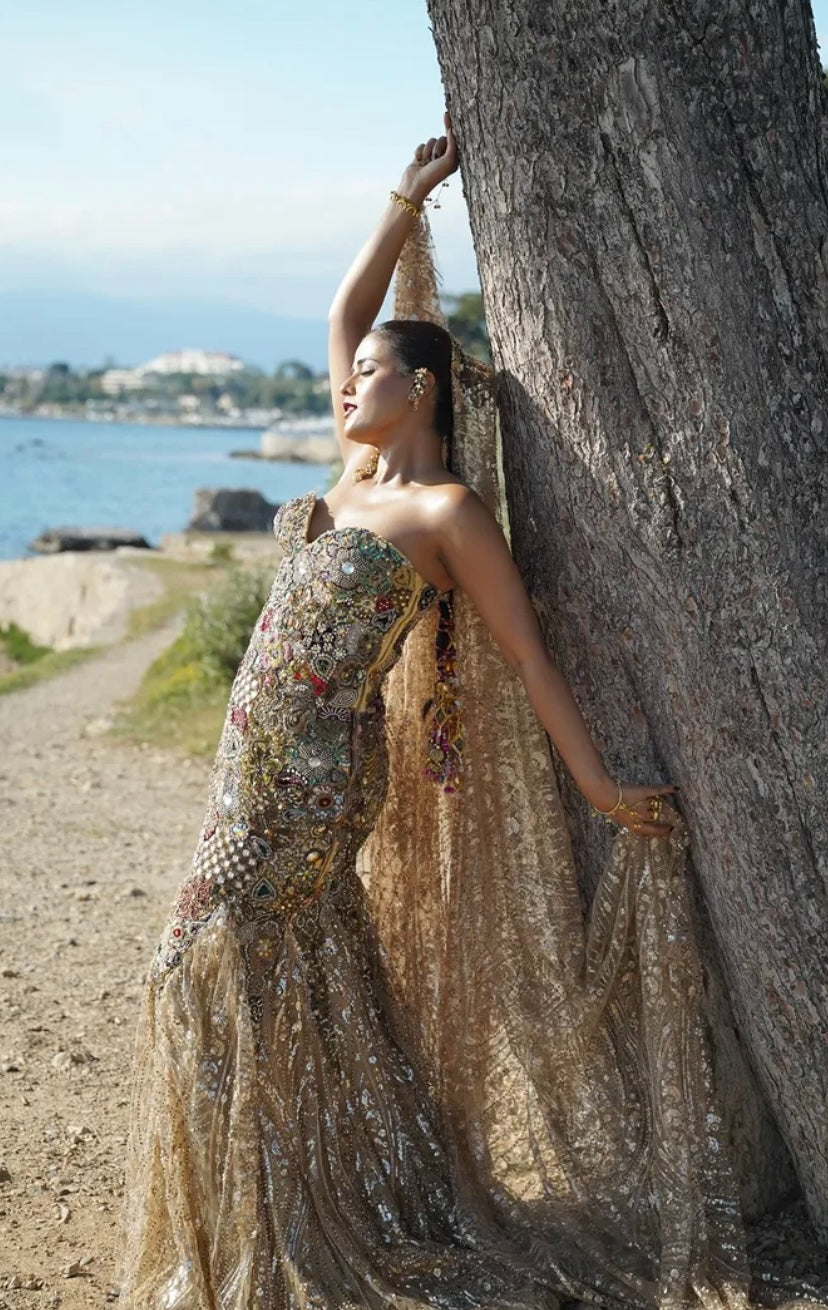 The Maharani Cascade Gown