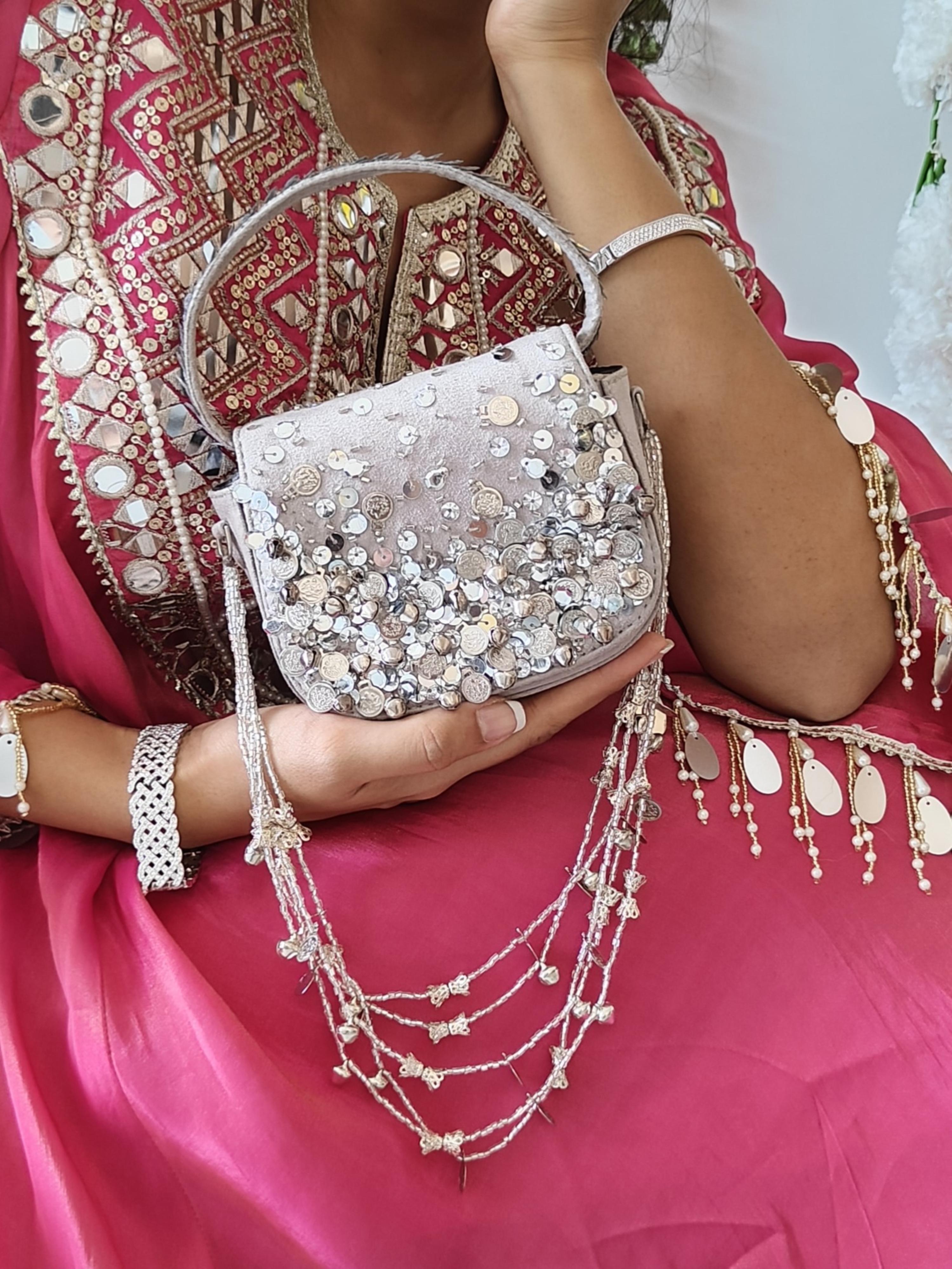 Silver Charm Bag