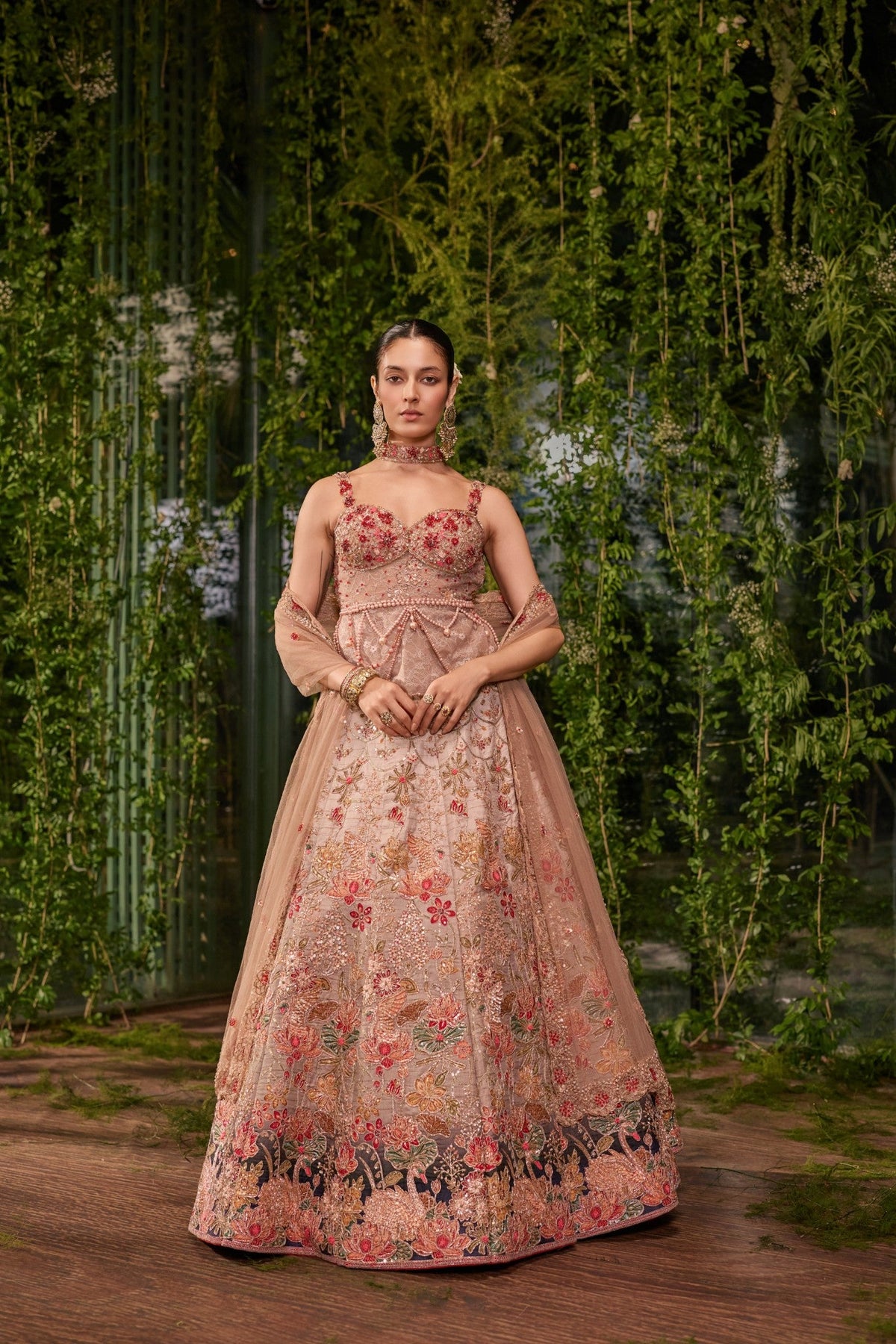 Pankhuri- The Floral Garce lehenga