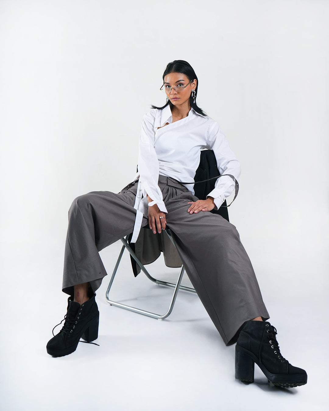 Offset Drape Pants