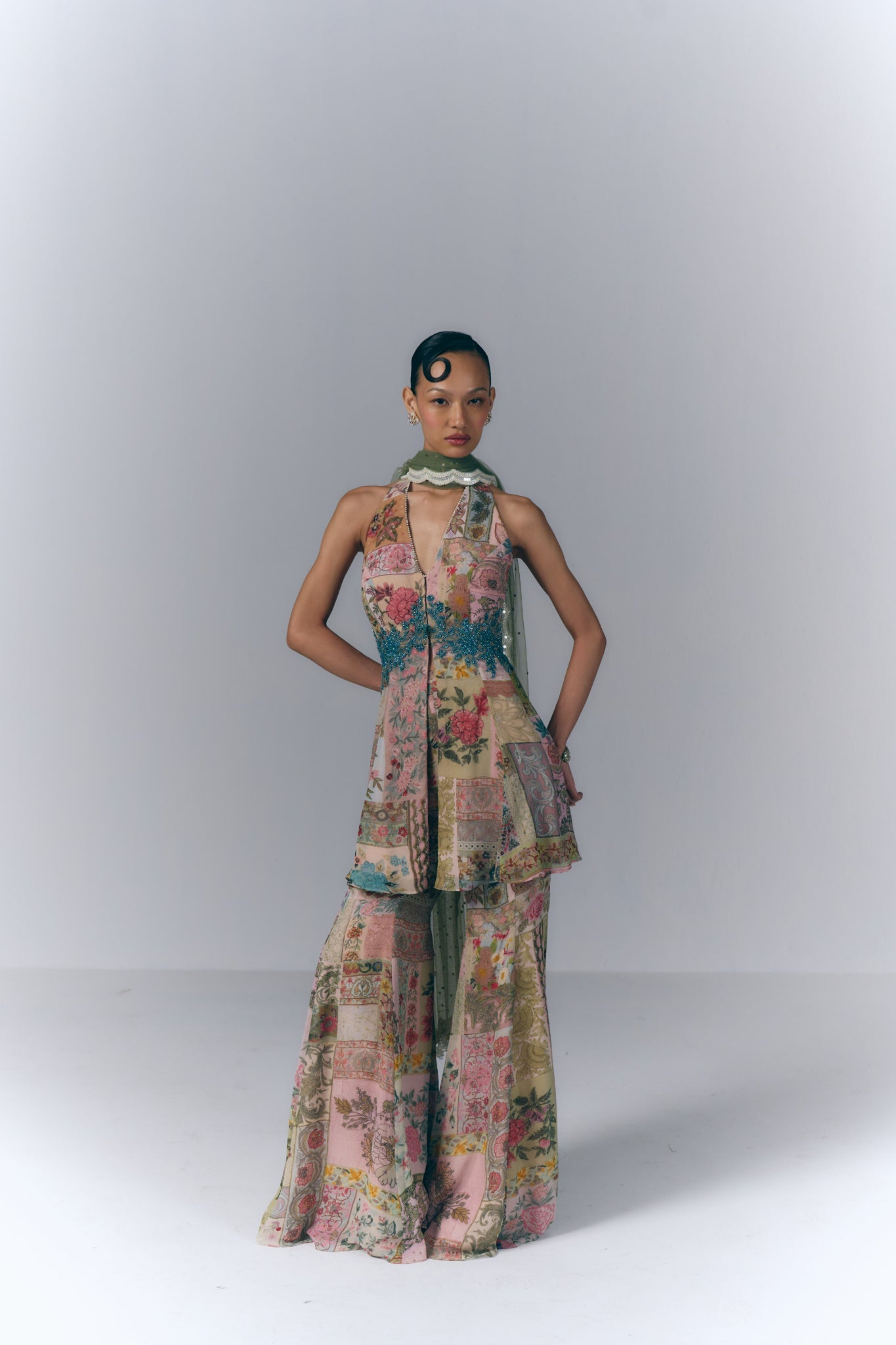 Eden Bloom peplum Set