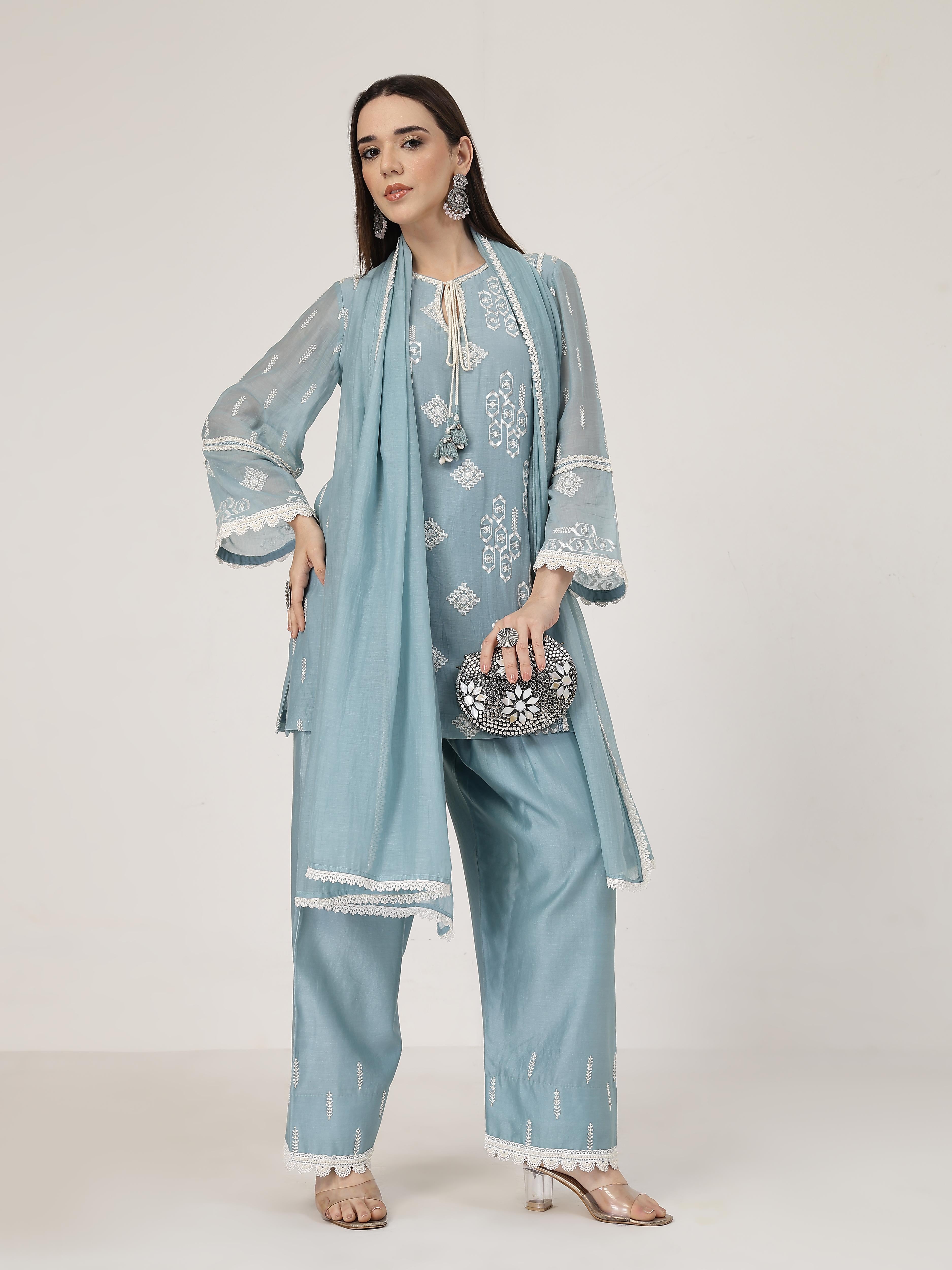 Ocean Blue Lace Set