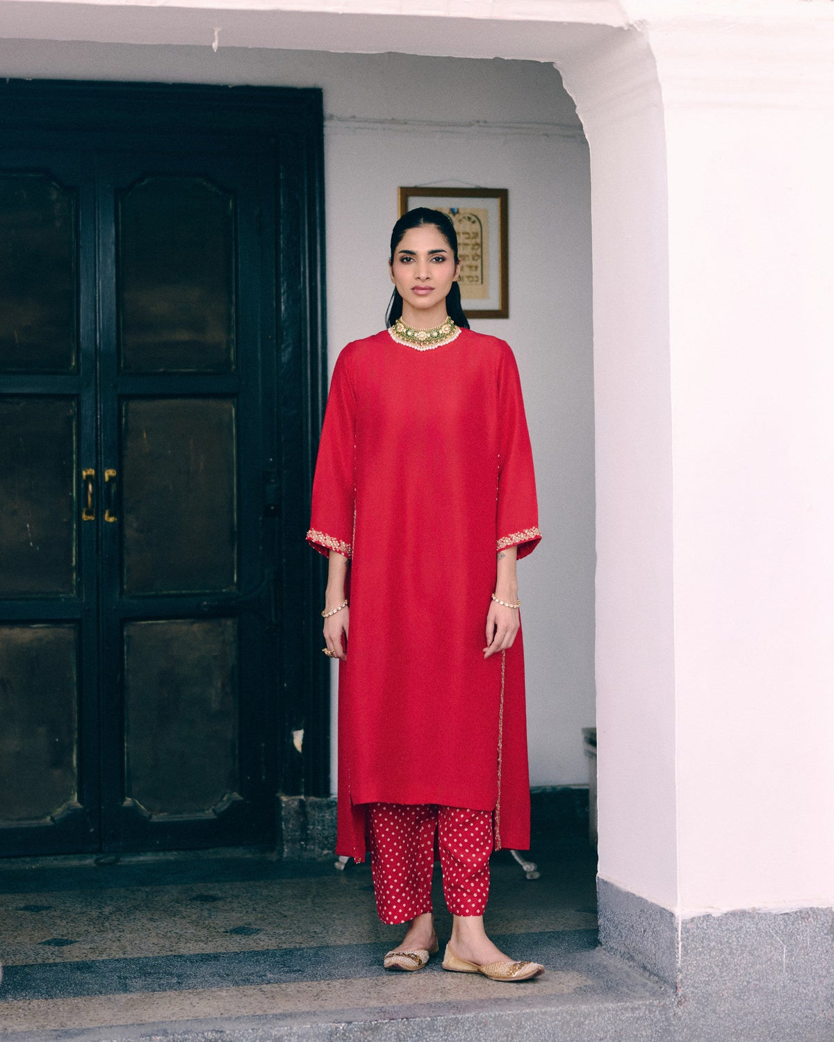 Whispers of Bandhani Kurta Set