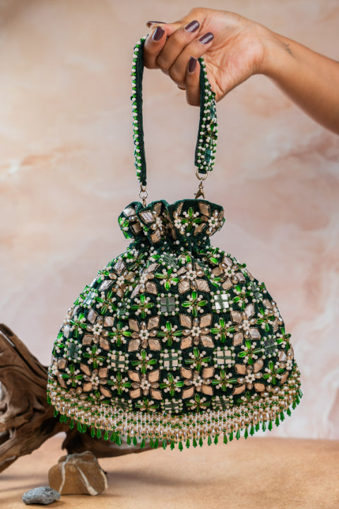 Floral Trellis Emerald