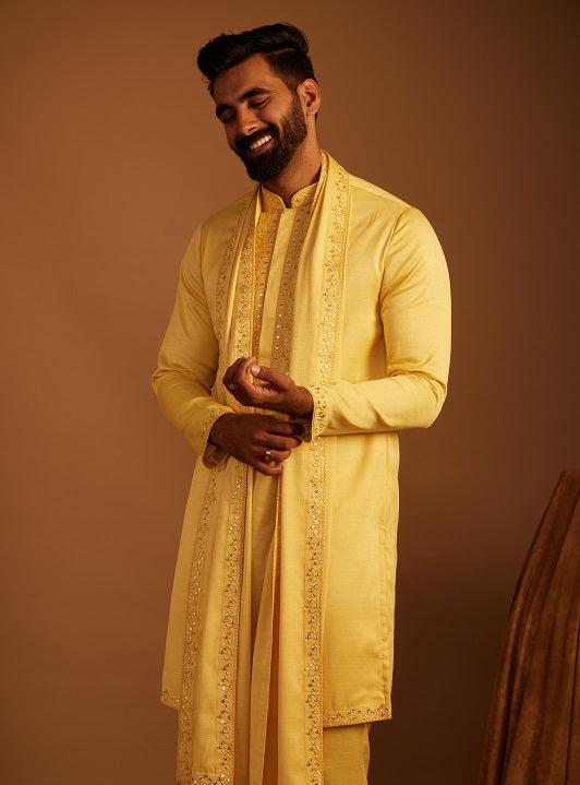 Amber Archi yellow Kurta set