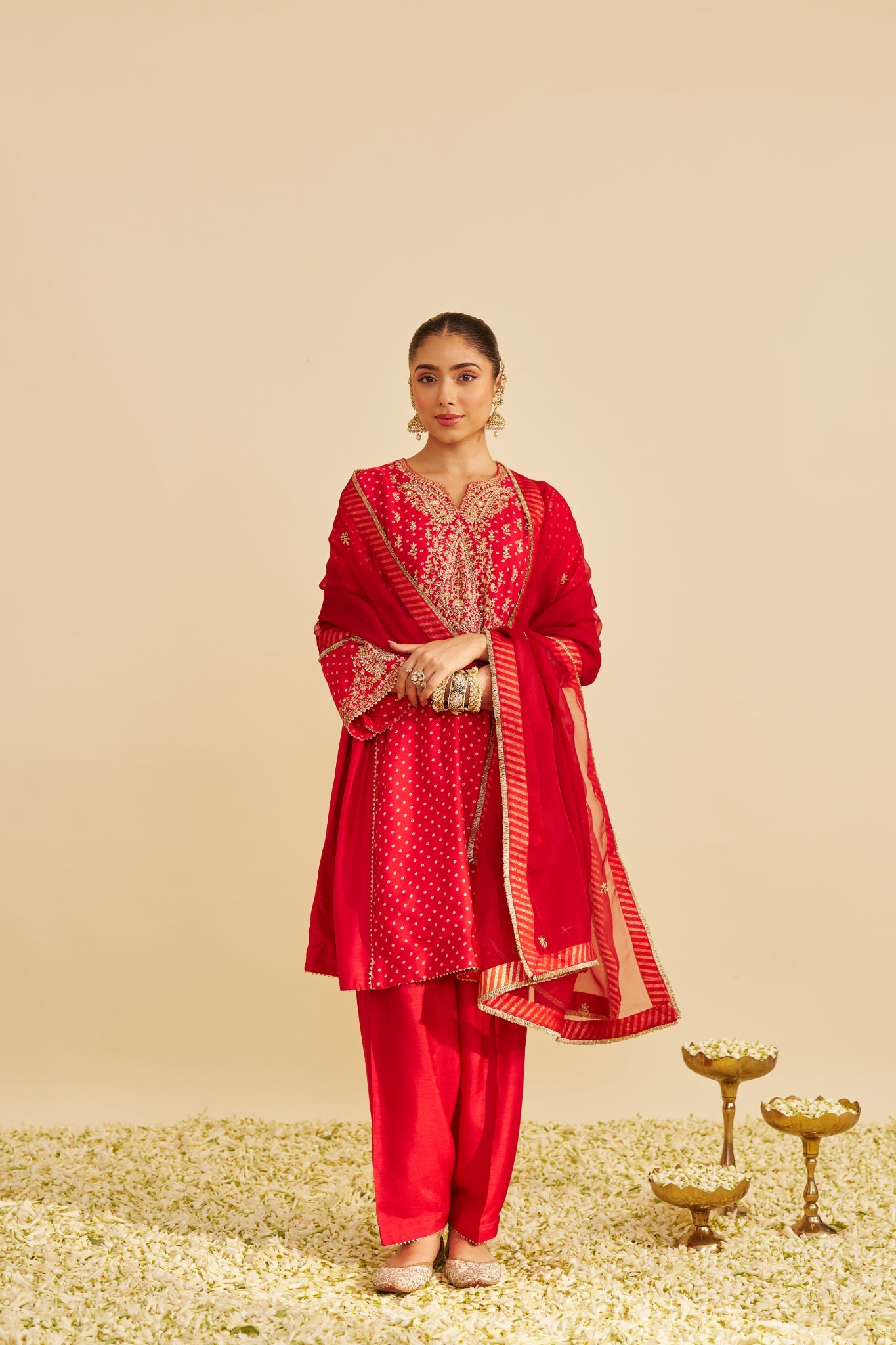 KAYRA - SHORT GATHERED CHAUGA WITH SALWAR